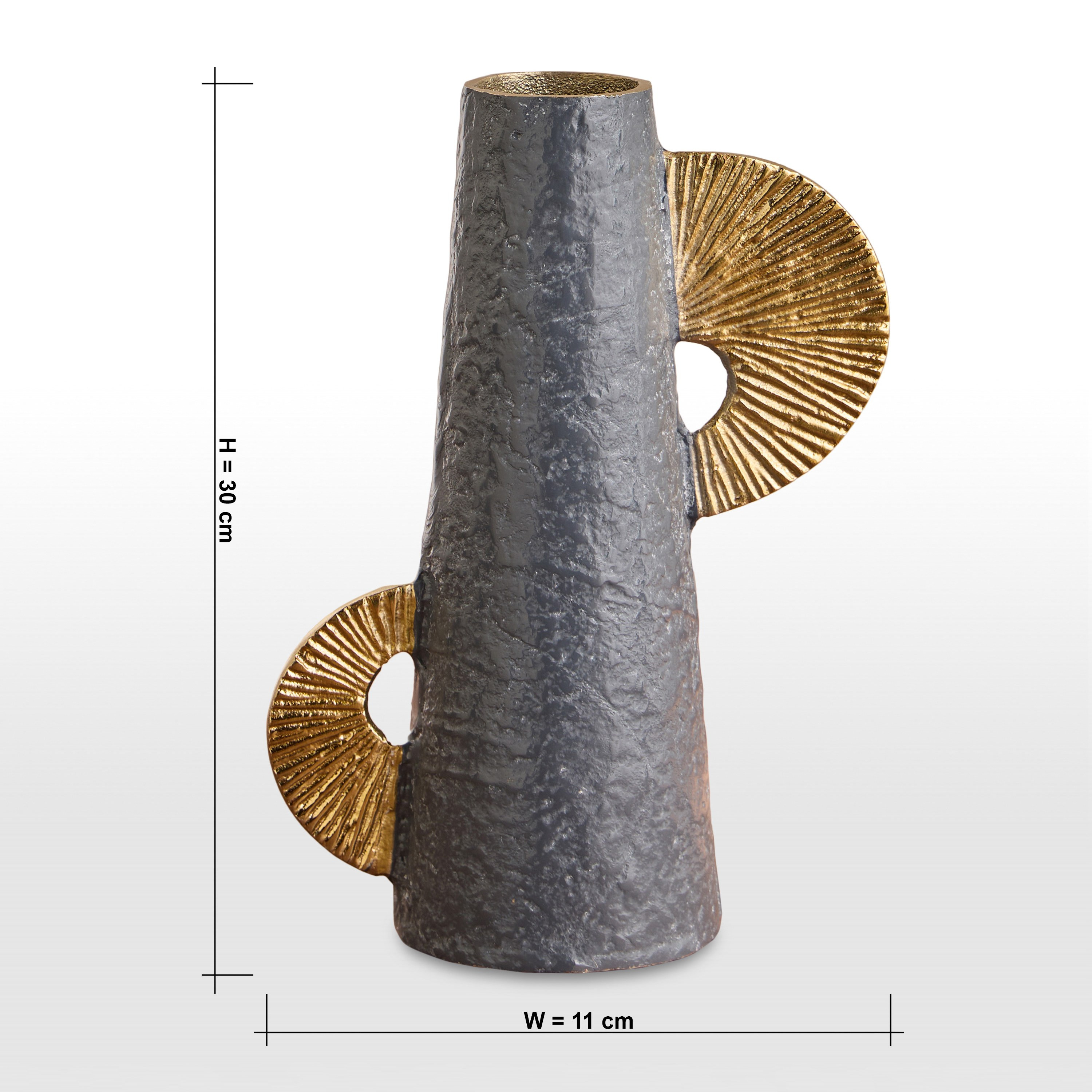 Serra Metal Table Vase - 30 cm-household-decor-vasesandbowls-image-4