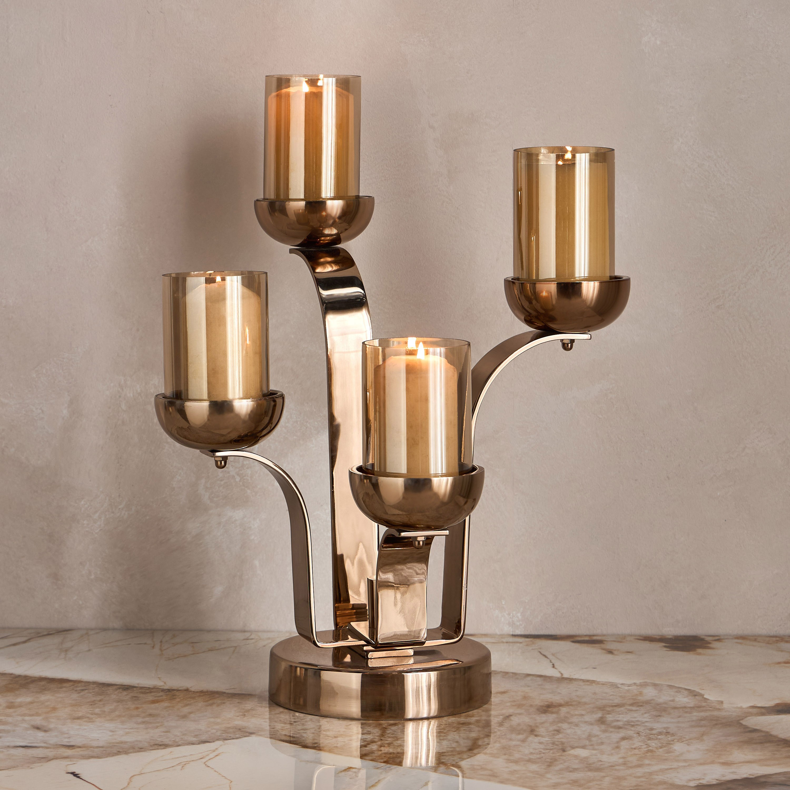 حامل شموع عمودي معدن - أوفيليا - 45 سم-household-decor-candleholdersandlanterns-image-2
