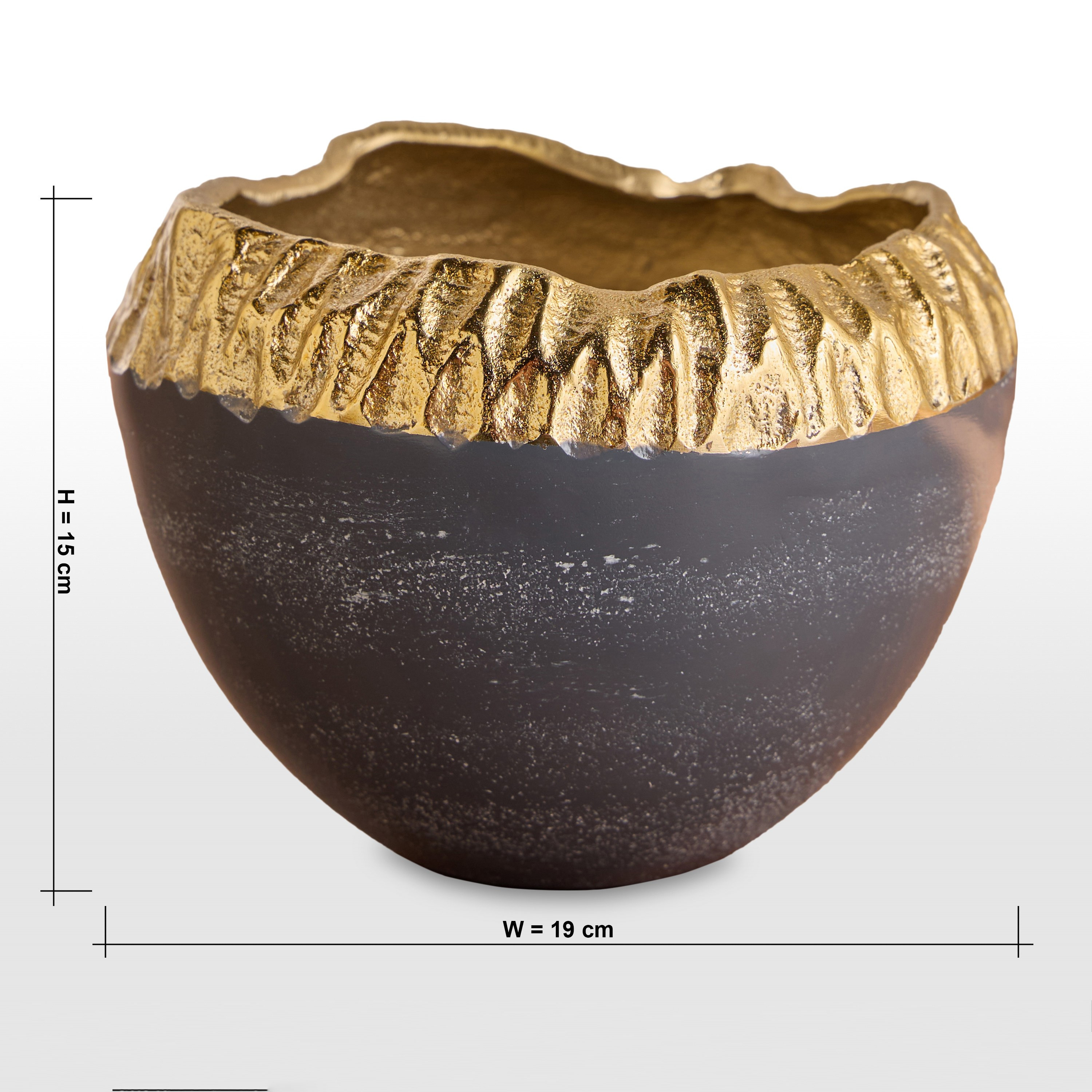 مزهرية طاولة معدن - سيرا - 15 سم-household-decor-vasesandbowls-image-4