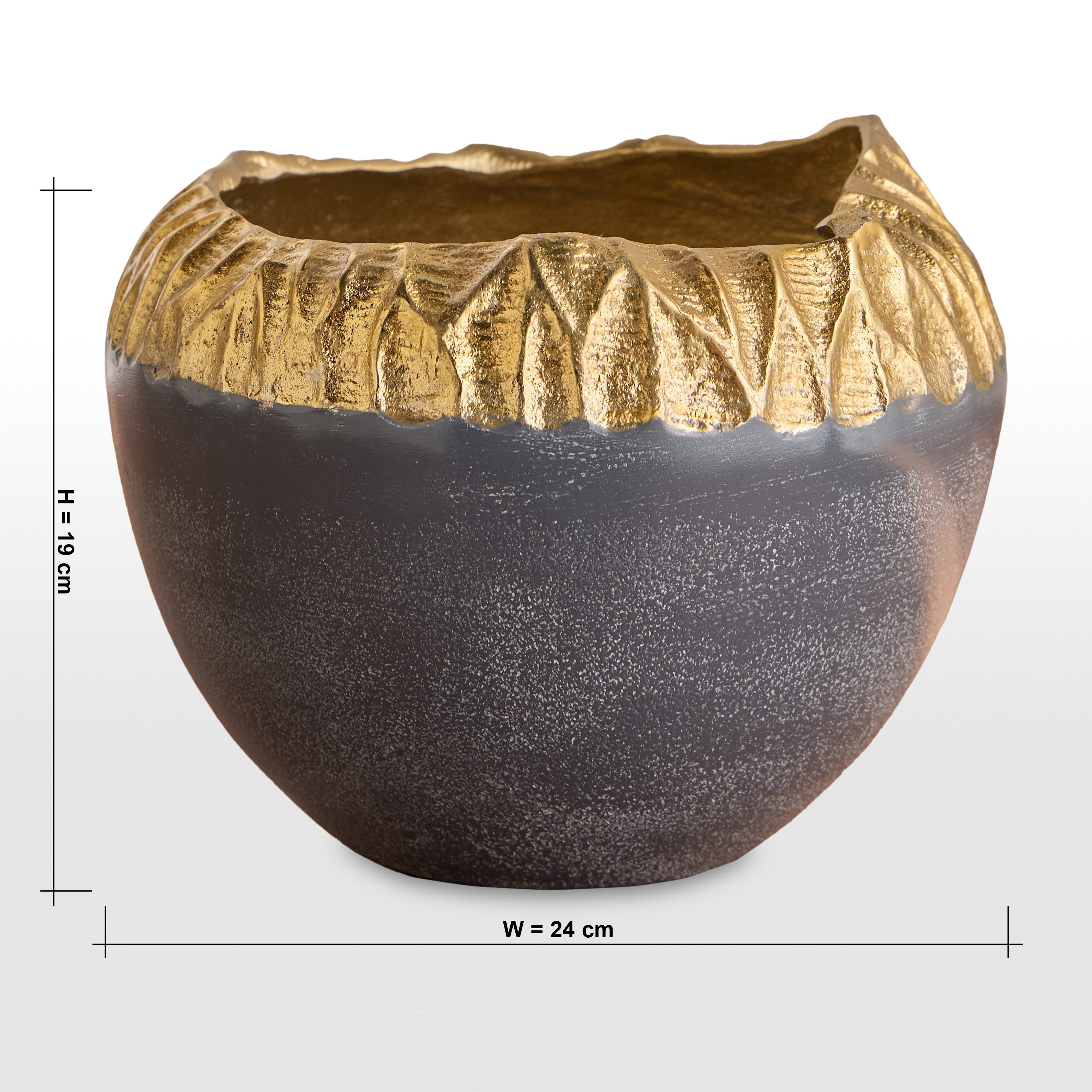 مزهرية طاولة معدن - سيرا - 19 سم-household-decor-vasesandbowls-image-4