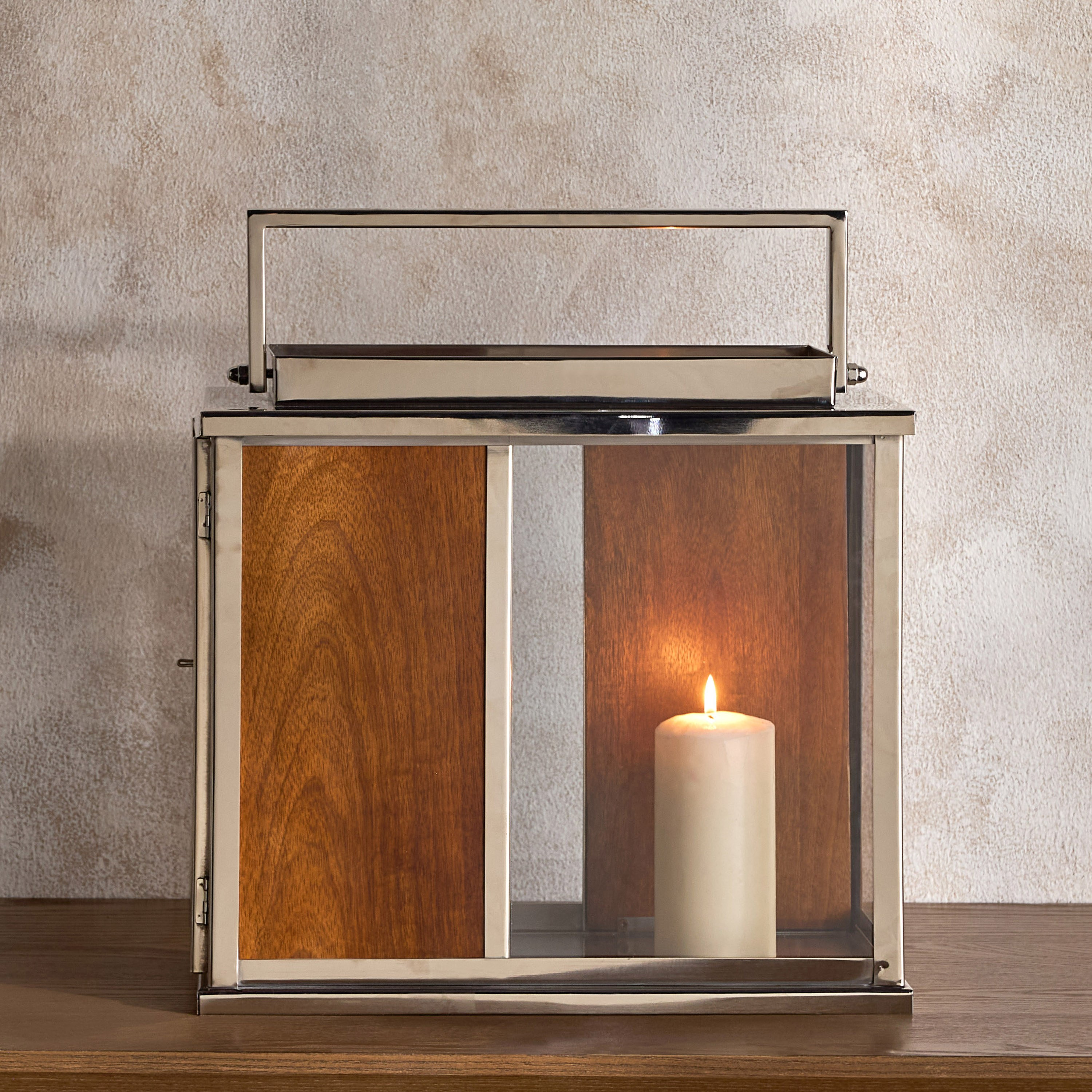 Sterling Sleek Metal Lantern - 35 cm-household-decor-candleholdersandlanterns-image-2