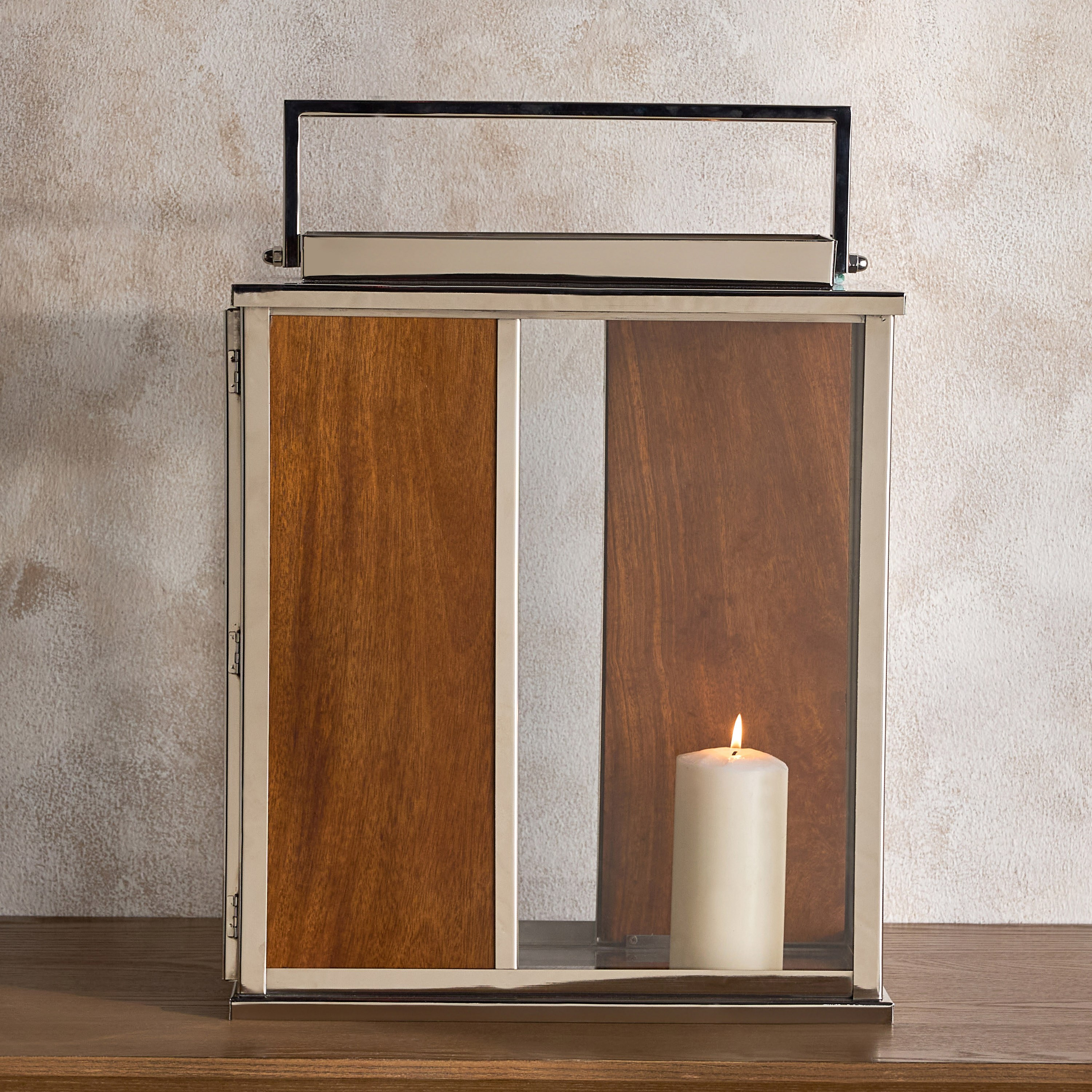 Sterling Sleek Metal Lantern - 45 cm-household-decor-candleholdersandlanterns-image-2