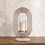 Ripple Oblong Metal Hurricane Candleholder -  51 cm-household-decor-candleholdersandlanterns-image-1