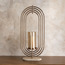 Ripple Oblong Metal Hurricane Candleholder - 66 cm-household-decor-candleholdersandlanterns-image-1