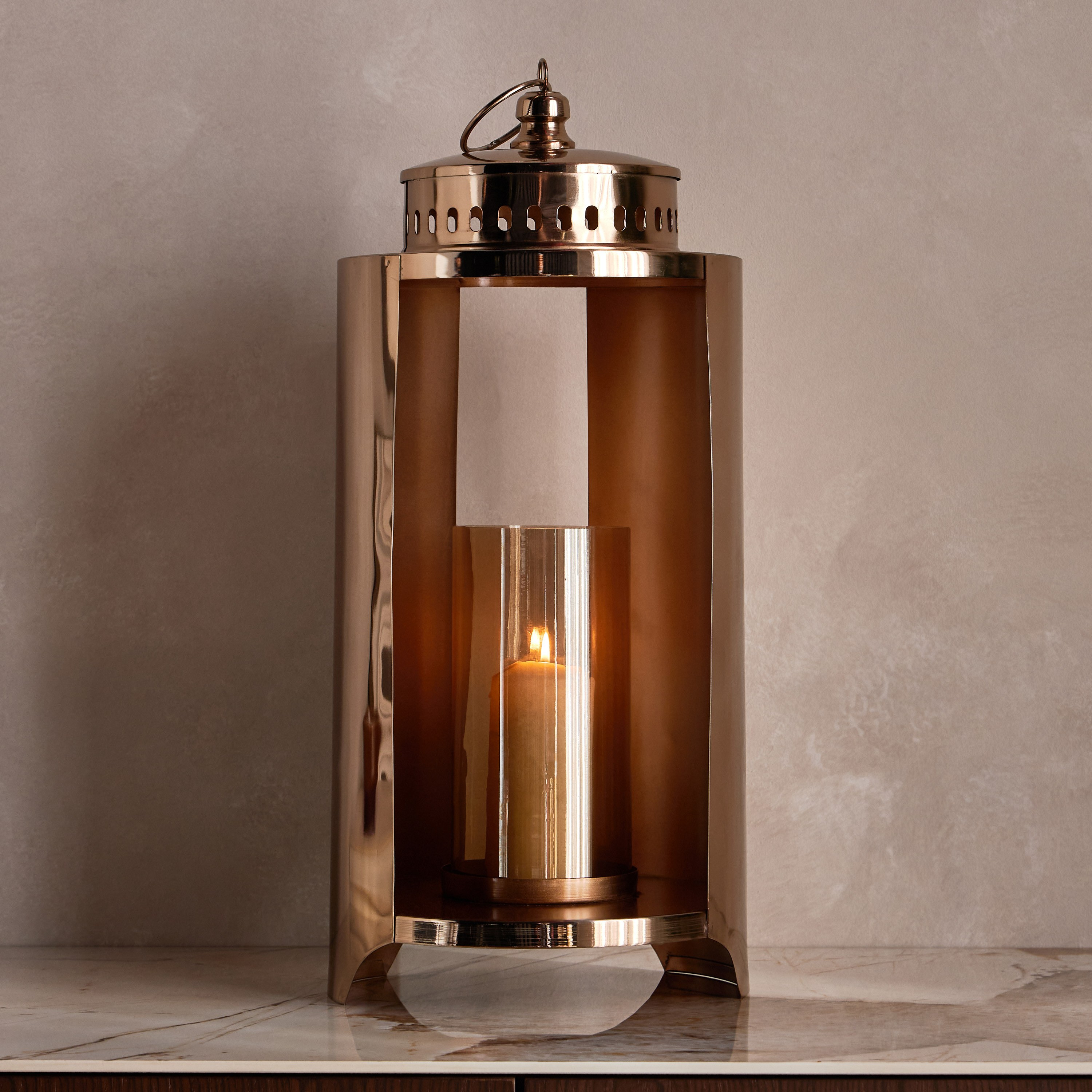 فانوس معدني فاخر لديكور عصري 53 سم - أوفيرا-household-decor-candleholdersandlanterns-image-2