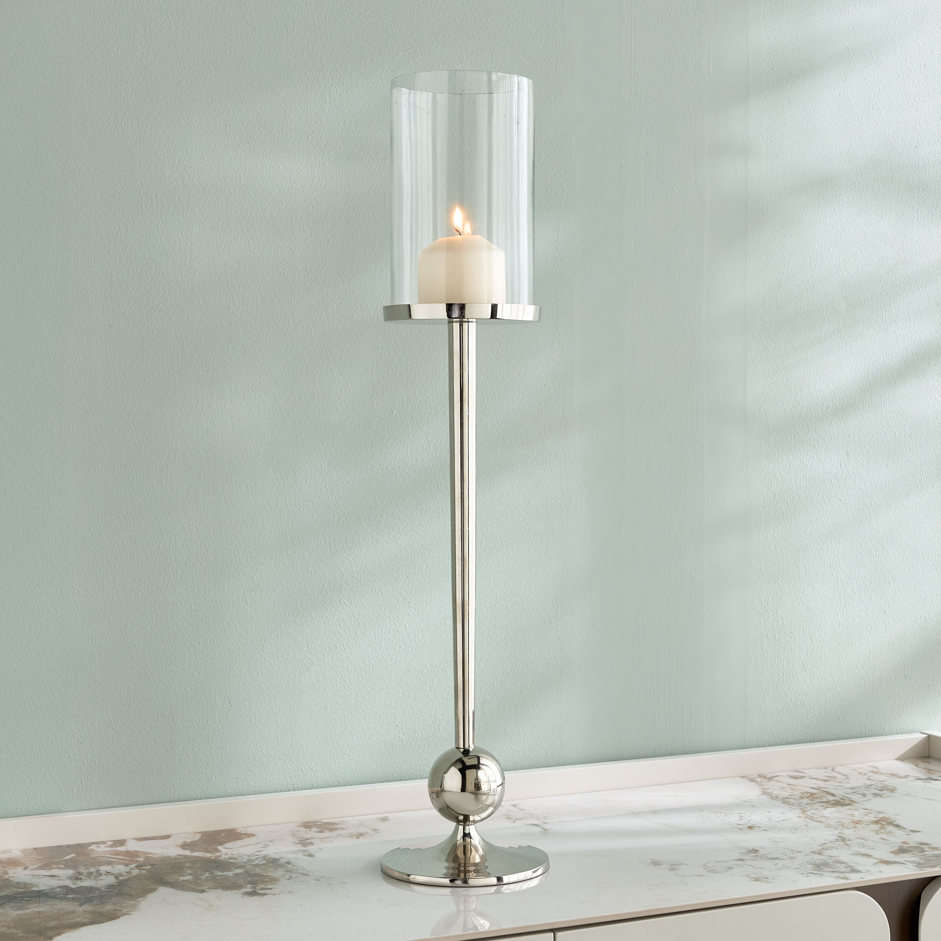Rihab Metal Pillar Candleholder - 69 cm-household-decor-candleholdersandlanterns-image-2