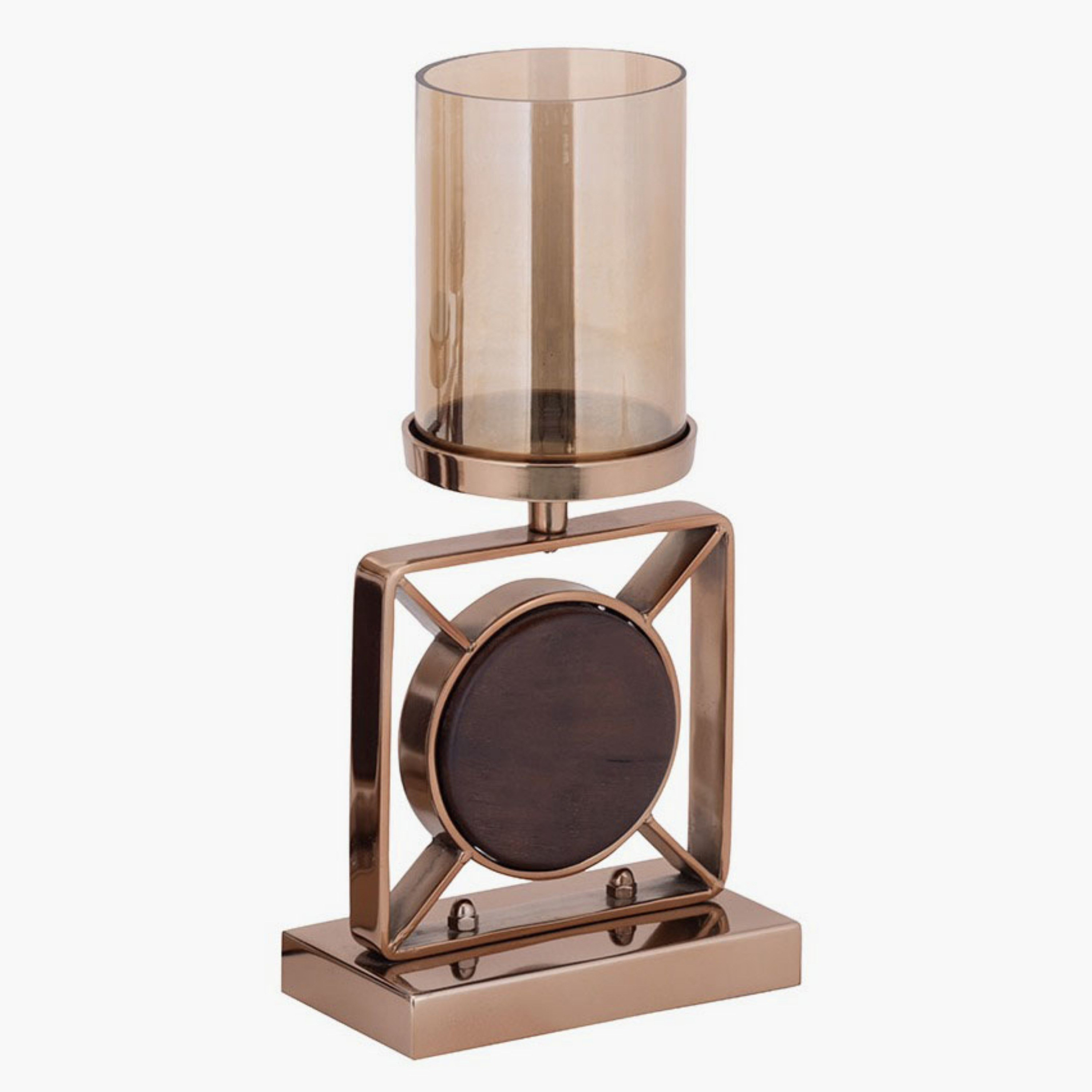 Ophira Geo Metal Pillar Candleholder - 37 cm-household-decor-candleholdersandlanterns-image-1