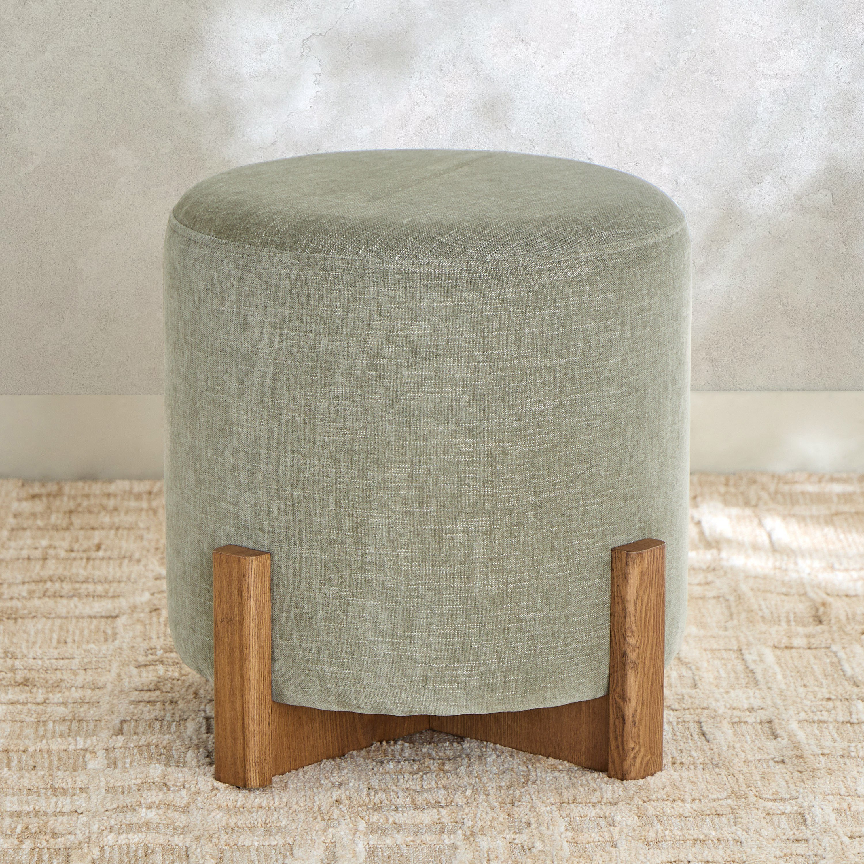 Natura Fabric Ottoman