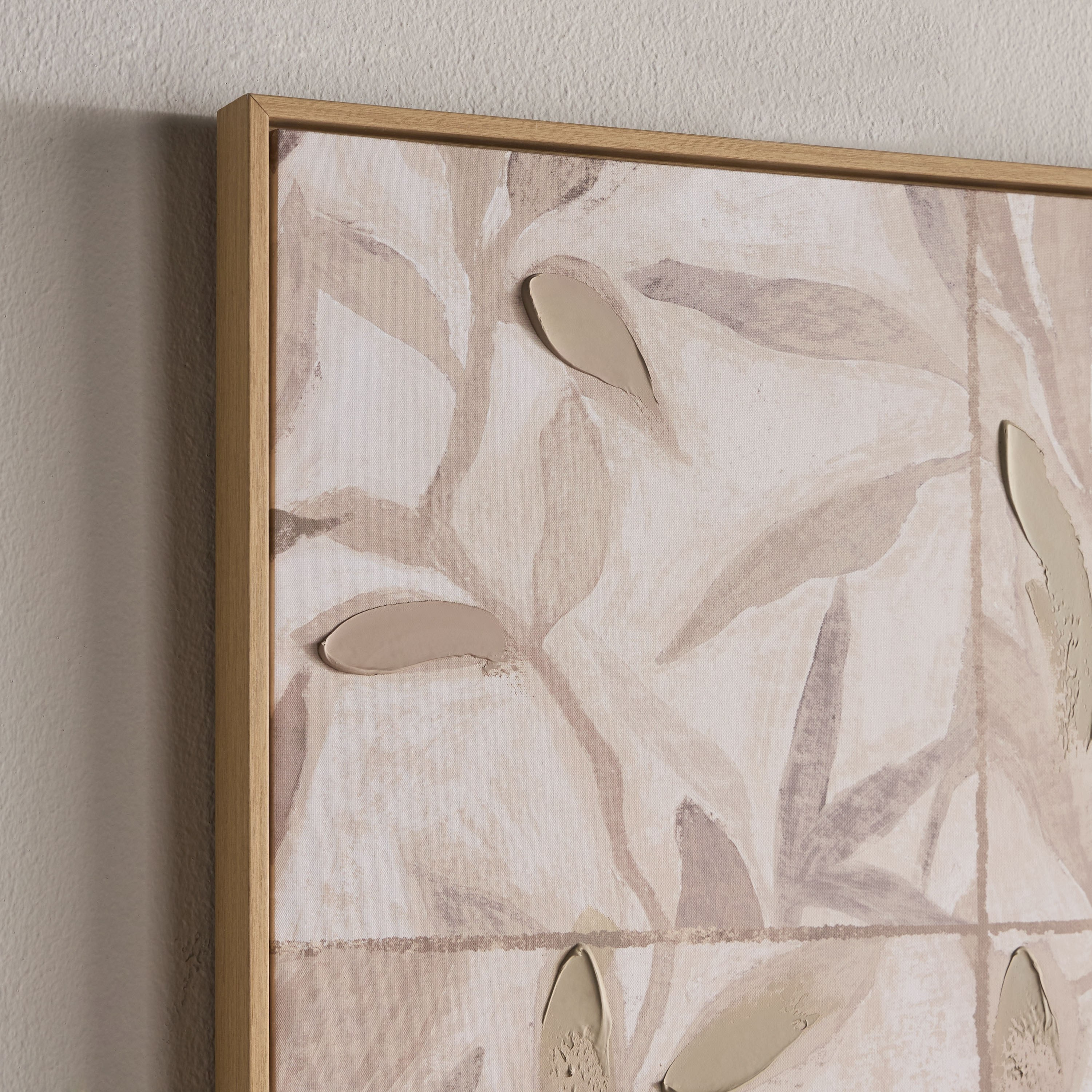 Natura Nadia Framed Canvas Wall Art - 100x100 cm-household-walldecorandmirrors-wallart-image-2