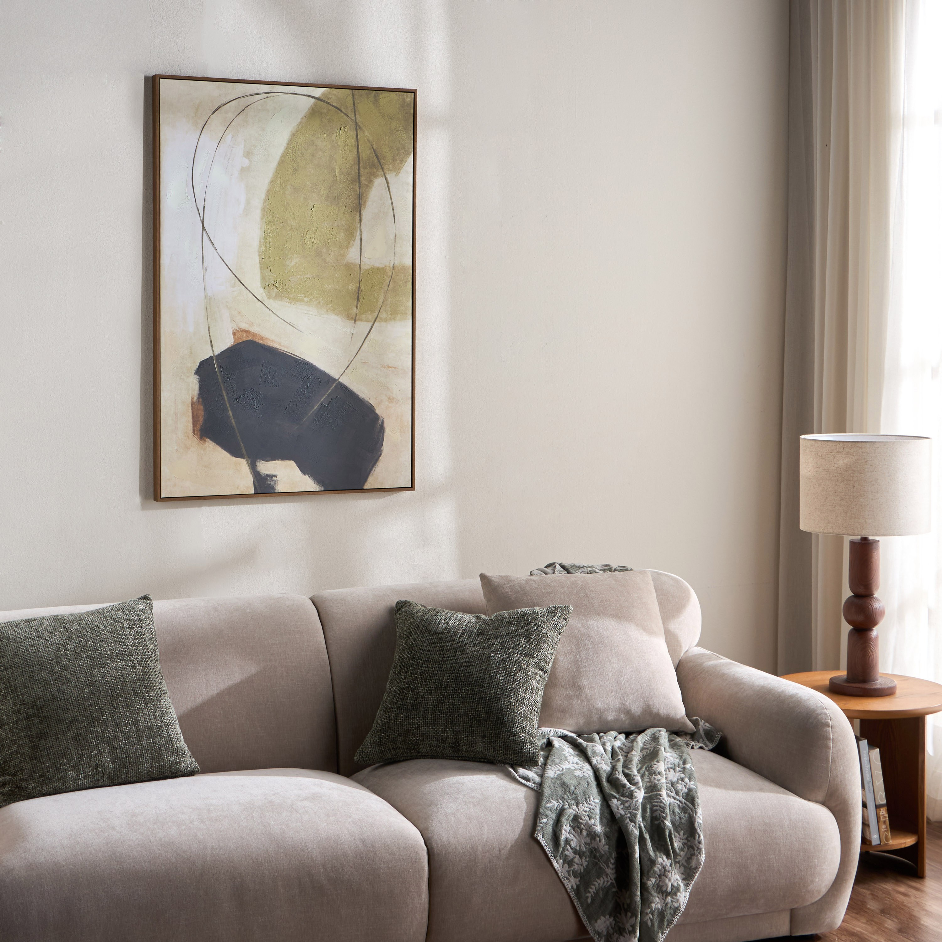 لوحة جدارية كانفاس مؤطرة - ناتورا كينزا - 80x120 سم-household-walldecorandmirrors-wallart-image-3