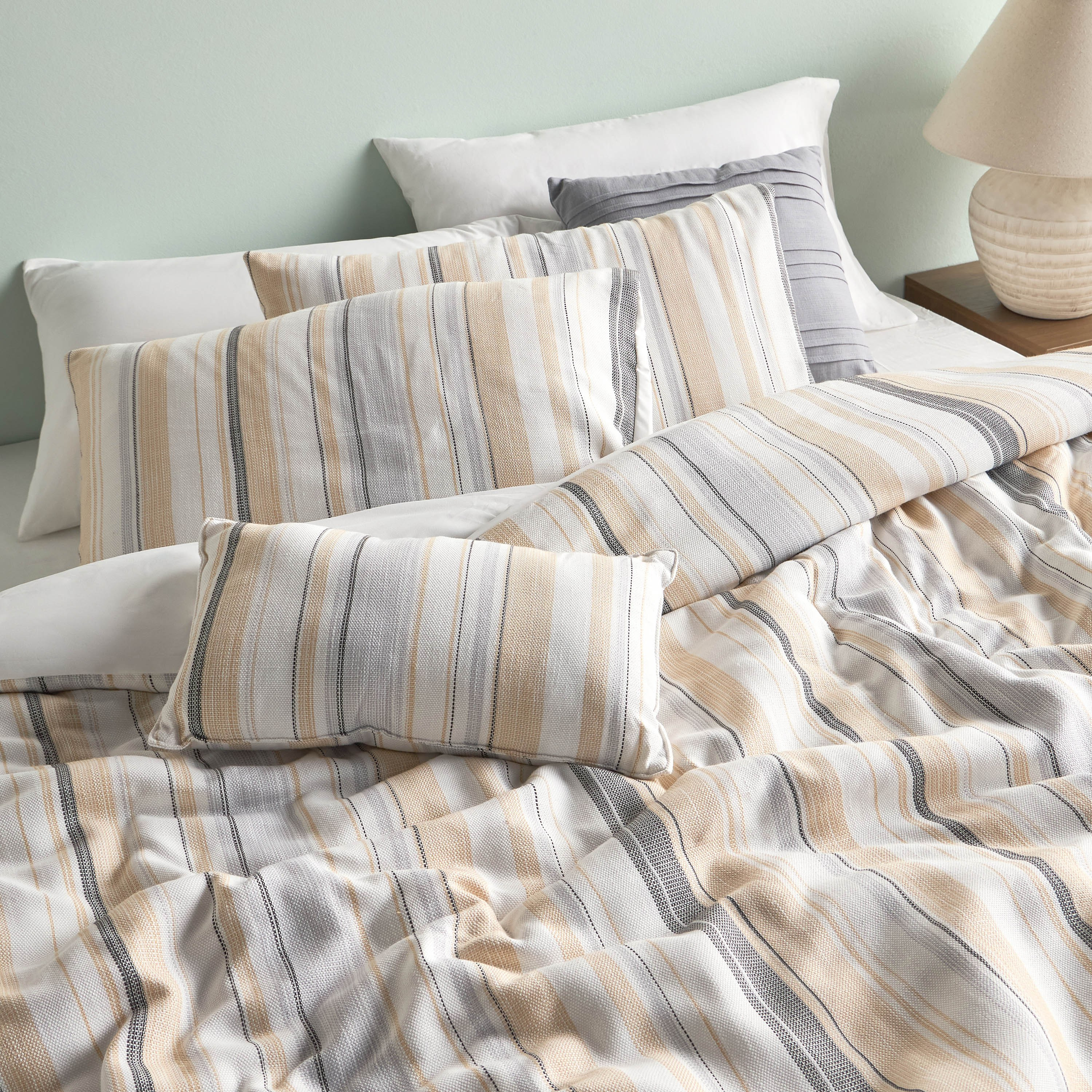 Sora Striped 8-Piece Super King Comforter and Sheet Set - 240x260 cm-household-bedding-comfortersandbedspreads-bedinabag-image-6