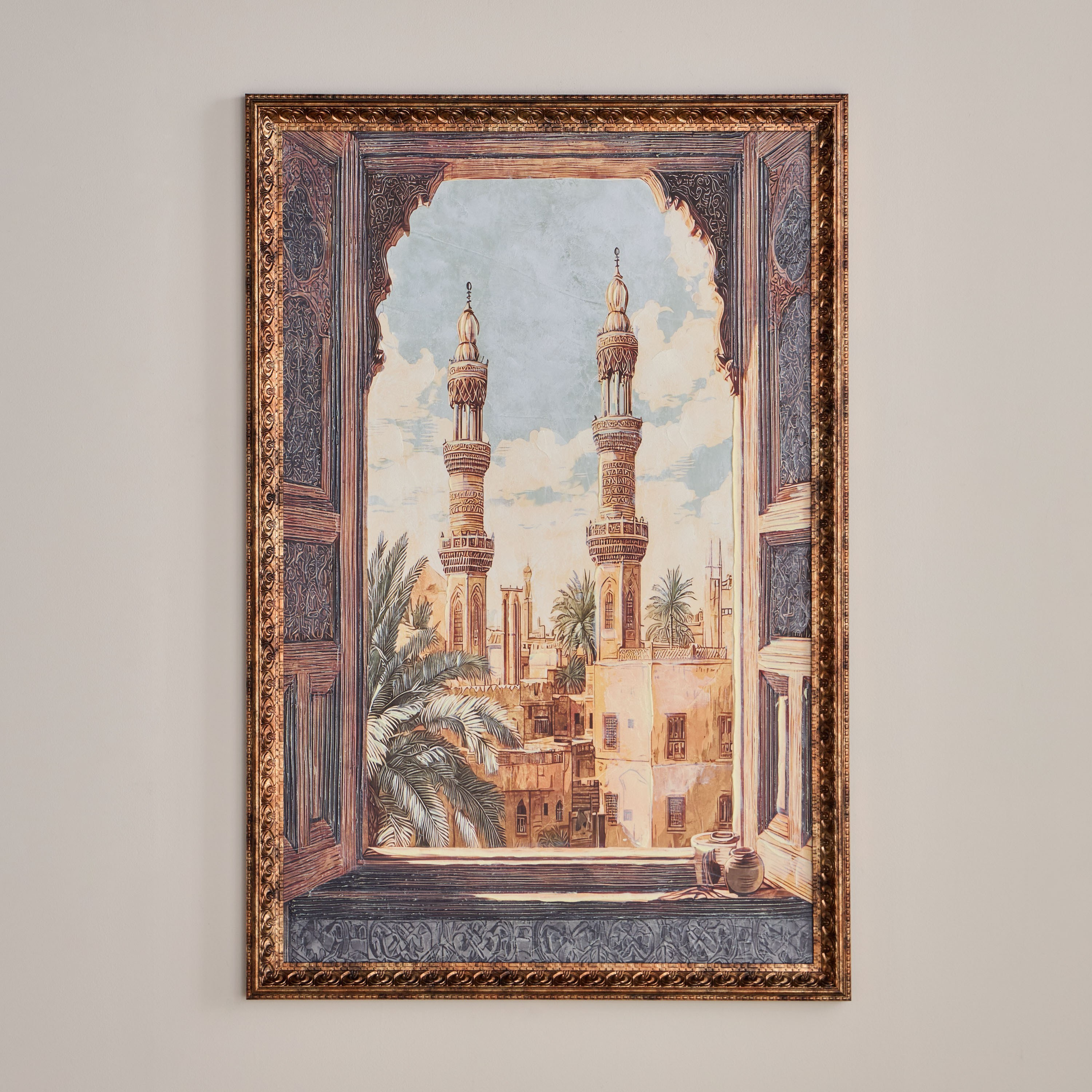 Ayaan Framed Canvas Wall Art - 80x120 cm-household-walldecorandmirrors-wallart-image-1