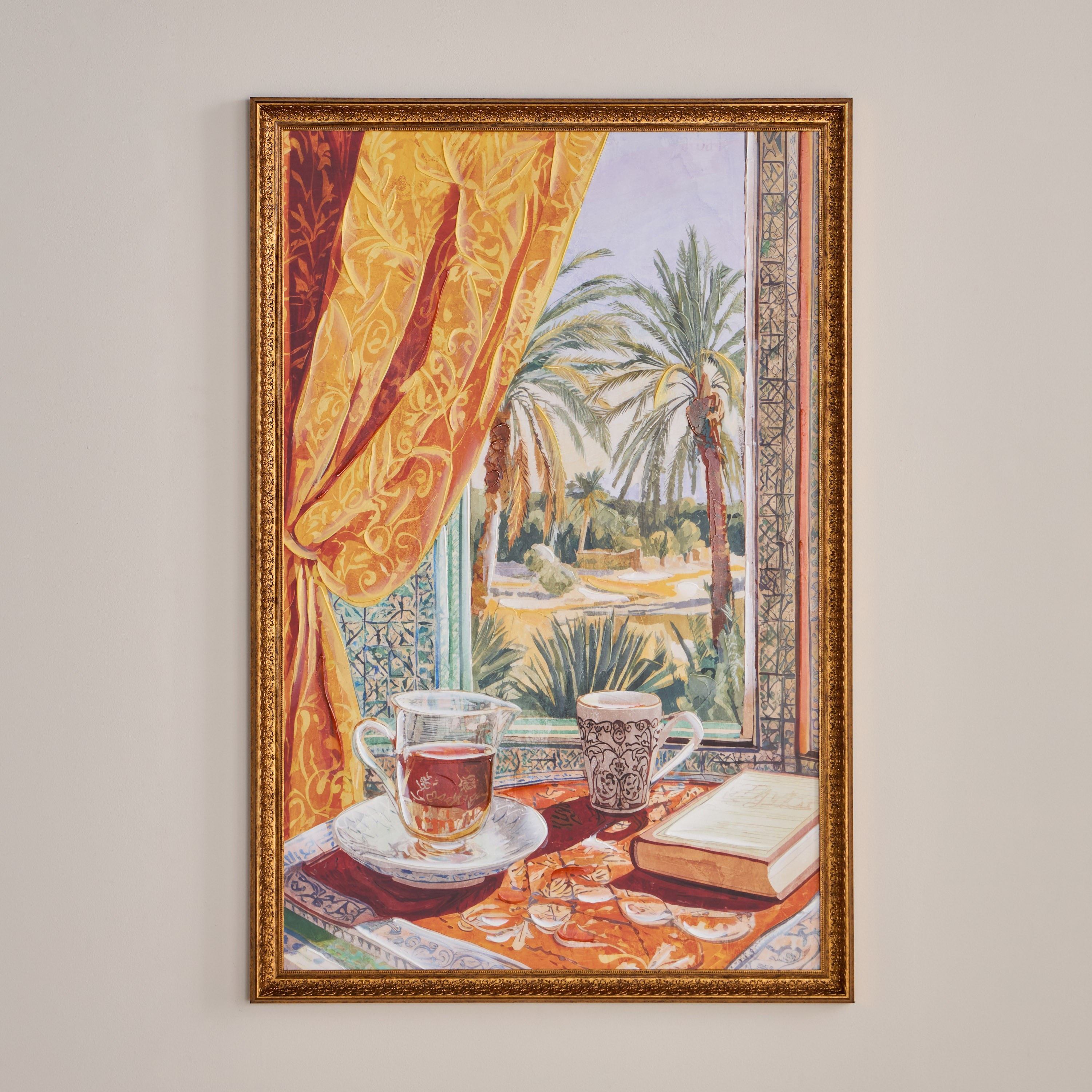 لوحة جدارية كانفاس مؤطرة - لين - 80x120 سم-household-walldecorandmirrors-wallart-image-1