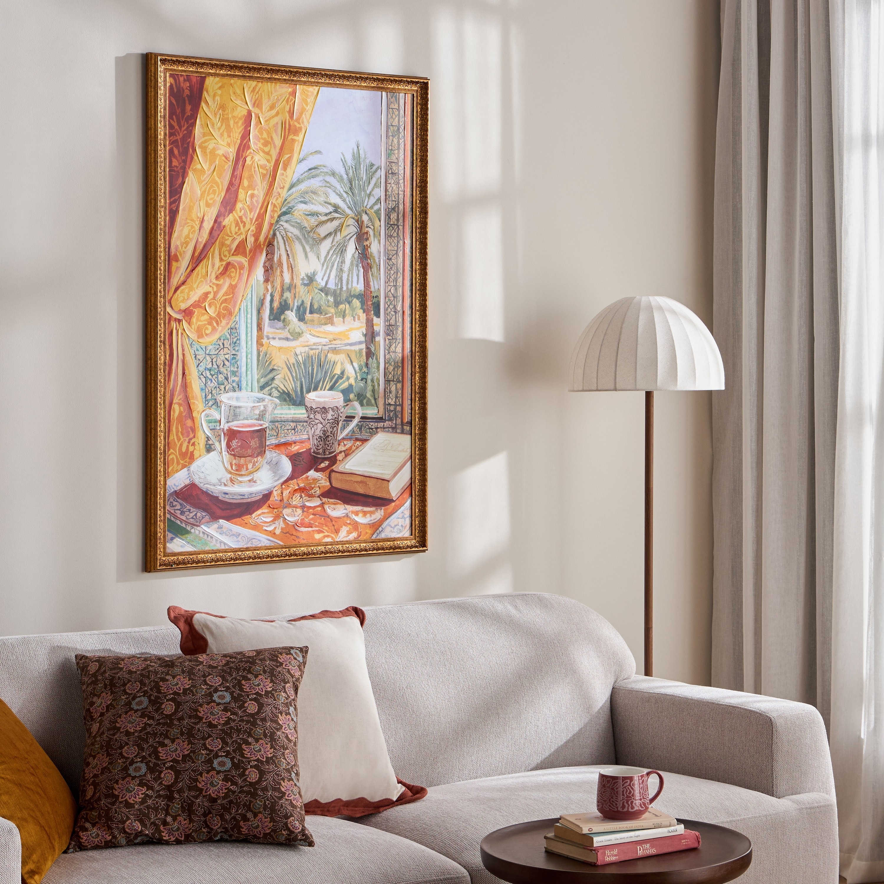 لوحة جدارية كانفاس مؤطرة - لين - 80x120 سم-household-walldecorandmirrors-wallart-image-3