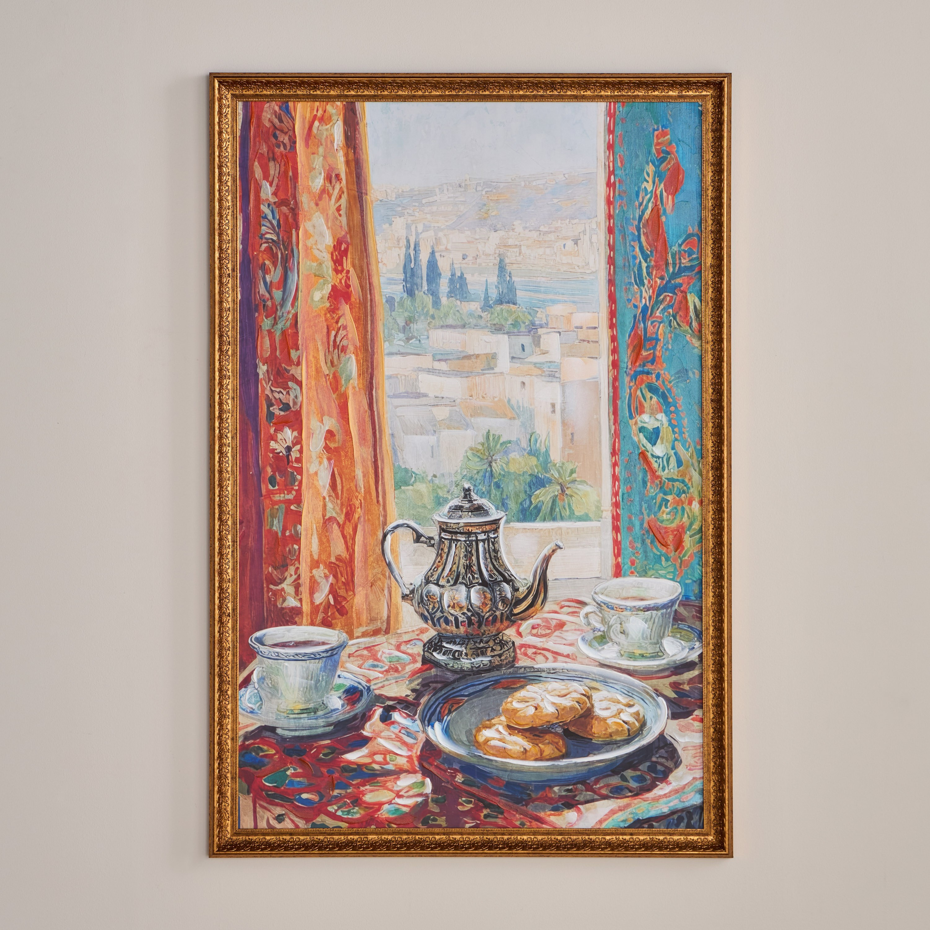 لوحة جدارية كانفاس مؤطرة - سمانا - 80x120 سم-household-walldecorandmirrors-wallart-image-1