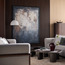 لوحة حائط كانفاس مؤطرة مرسومة يدويًا - نوفل - 150x200 سم-household-walldecorandmirrors-wallart-image-1