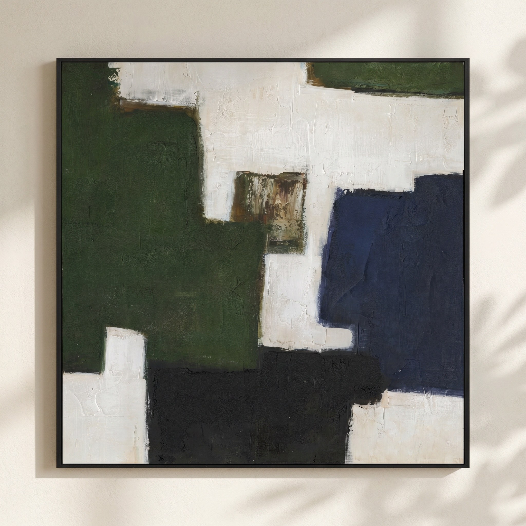 Younis Hand-painted Framed Canvas Wall Art - 100x100 cm-household-walldecorandmirrors-wallart-image-1