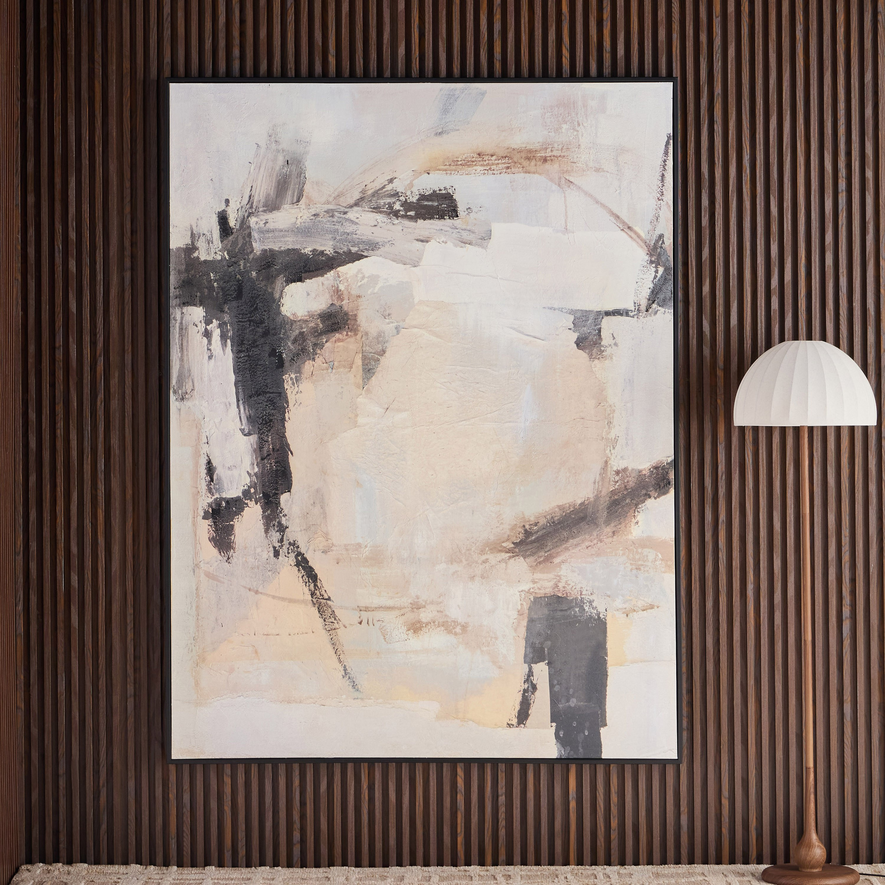 Fatin Hand-painted Framed Canvas Wall Art - 150x200 cm-household-walldecorandmirrors-wallart-image-1