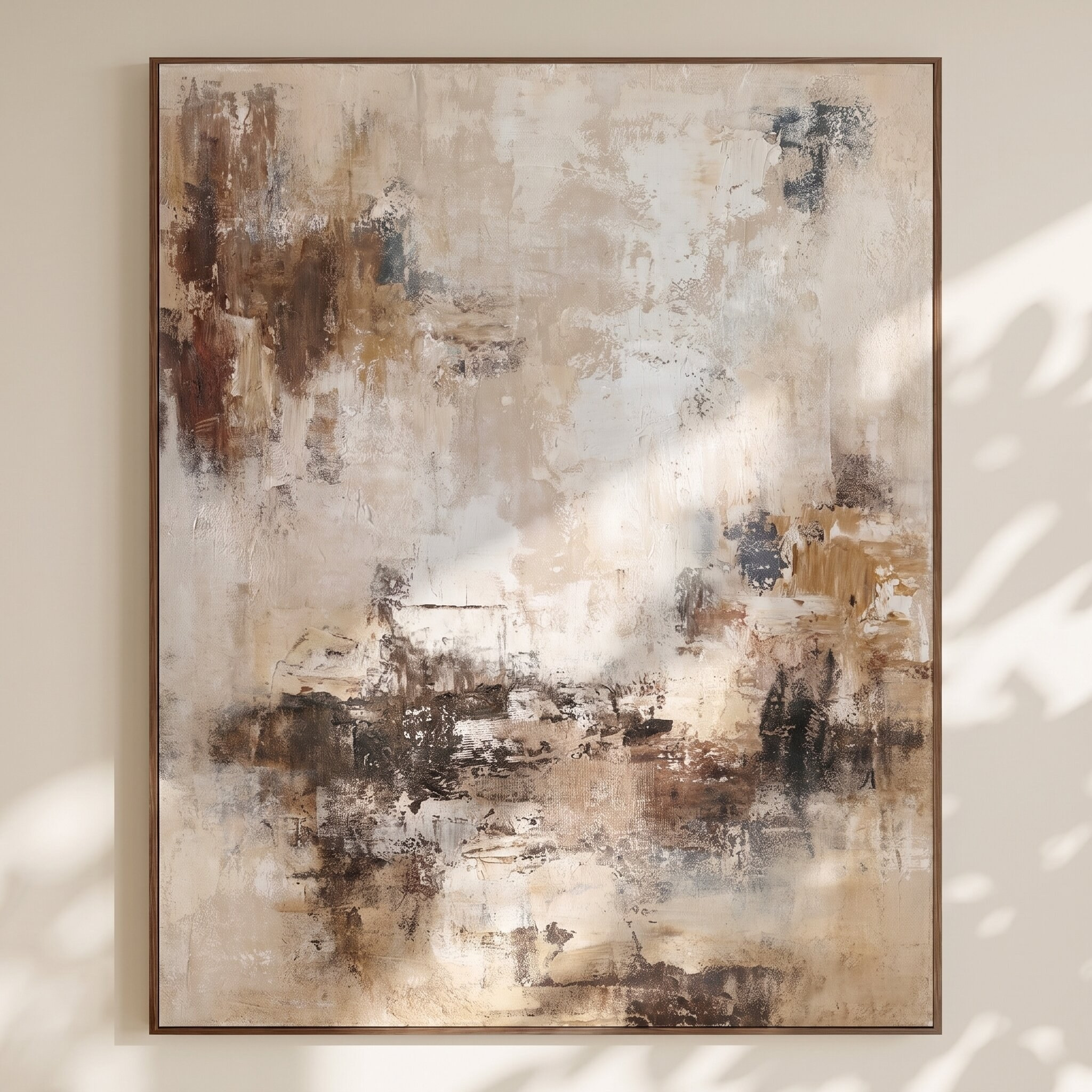 Jumana Hand-painted Framed Canvas Wall Art - 120x150 cm-household-walldecorandmirrors-wallart-image-1