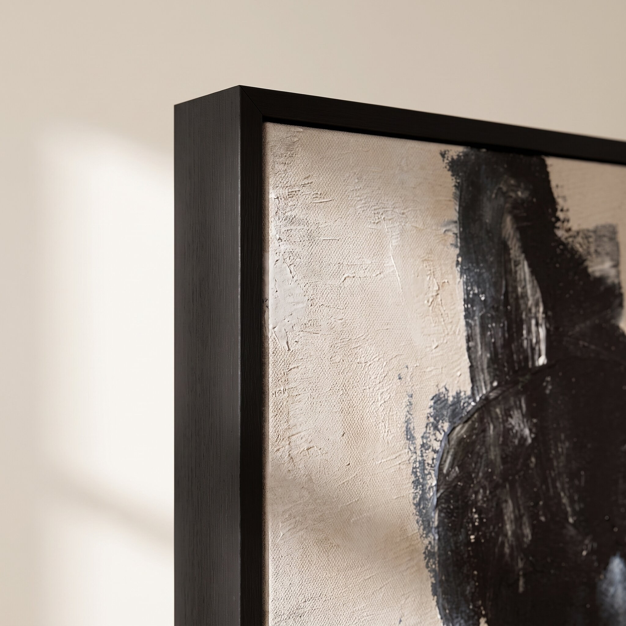 Ahlam Hand-painted Framed Canvas Wall Art - 90x120 cm-household-walldecorandmirrors-wallart-image-2