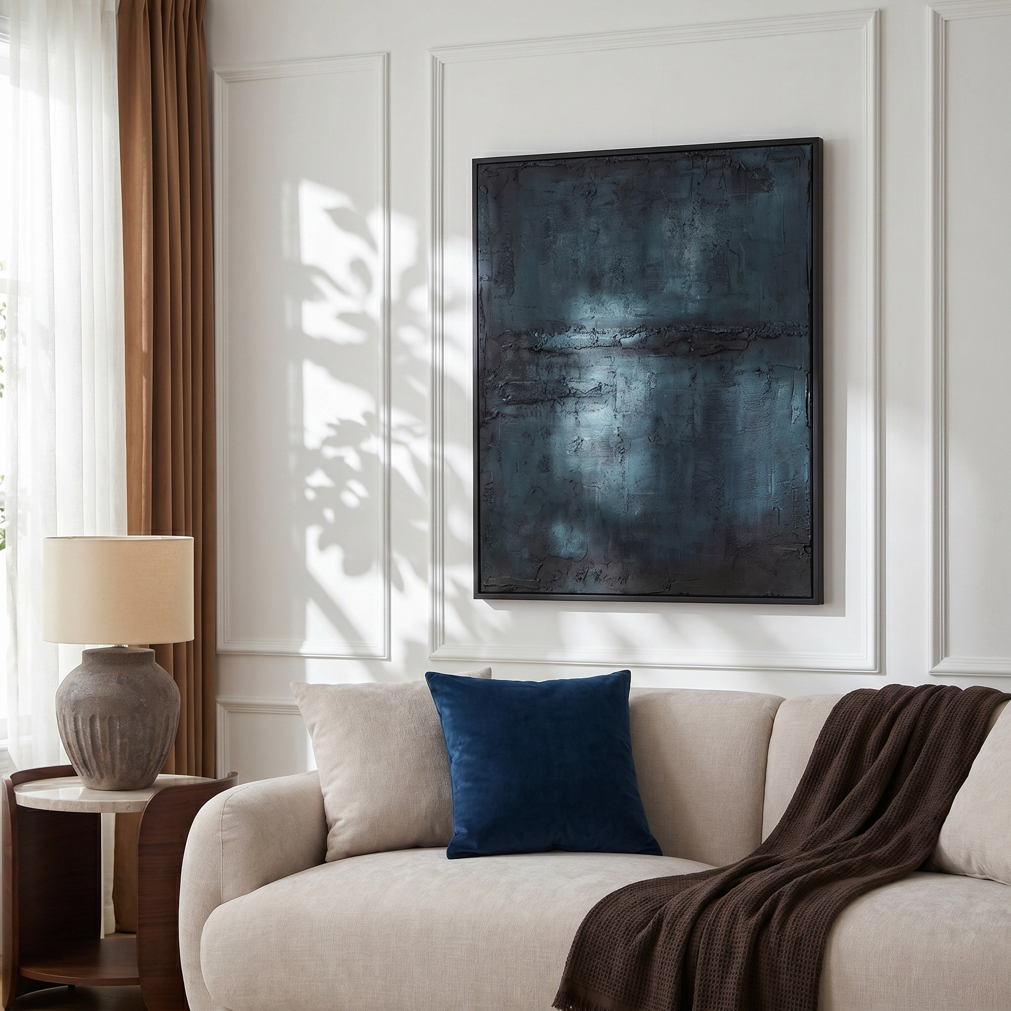 Karima Hand-painted Framed Canvas Wall Art - 120x150 cm-household-walldecorandmirrors-wallart-image-3