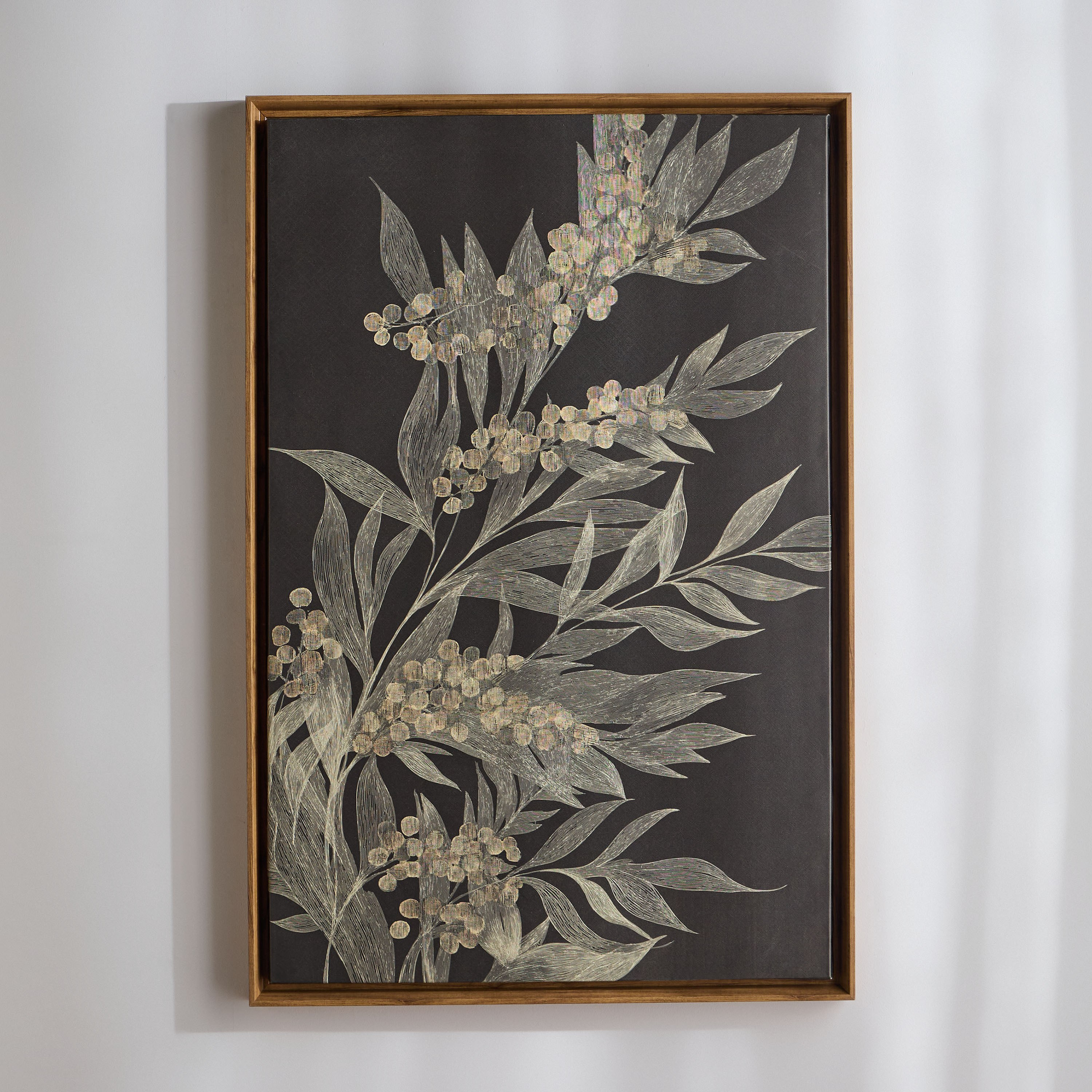 زينة حائط كانفاس مؤطرة - فارس فلورا - 80x120 سم-household-walldecorandmirrors-wallart-image-1