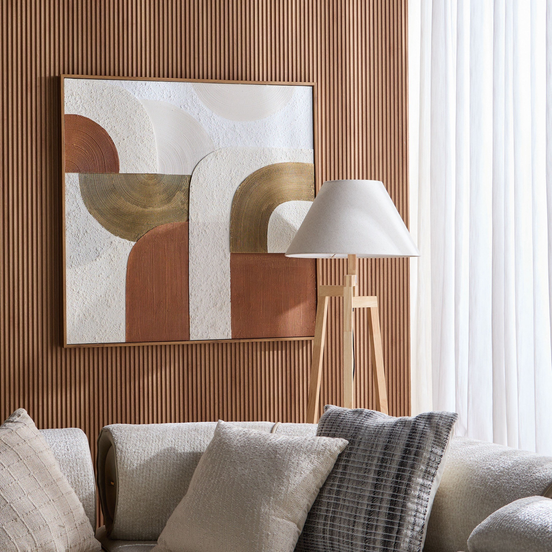لوحة جدارية كانفاس مؤطرة مرسومة يدويا - مالك - 100x100 سم-household-walldecorandmirrors-wallart-image-3
