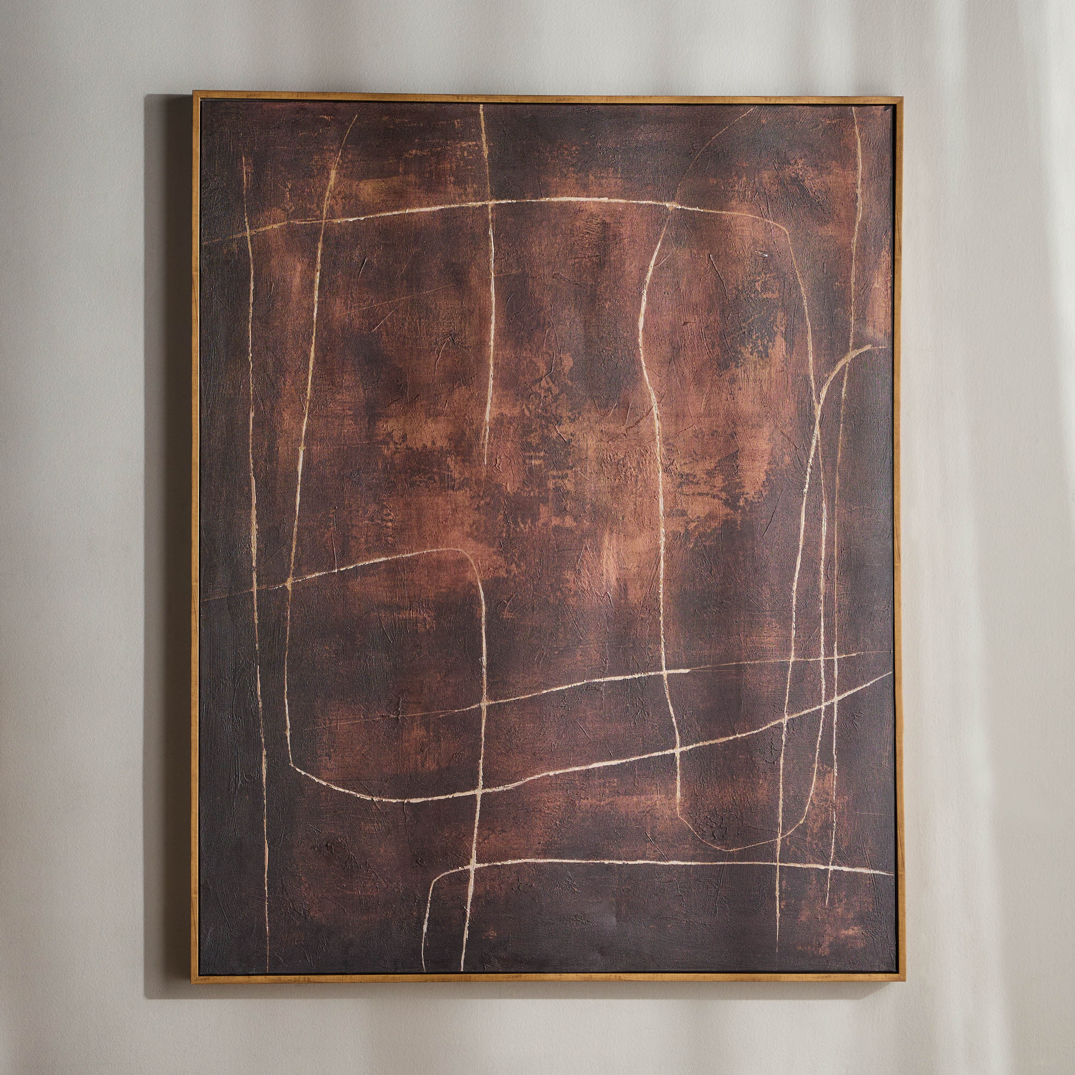 لوحة جدارية كانفاس مؤطرة مرسومة يدويا - يمن - 120x150 سم-household-walldecorandmirrors-wallart-image-1