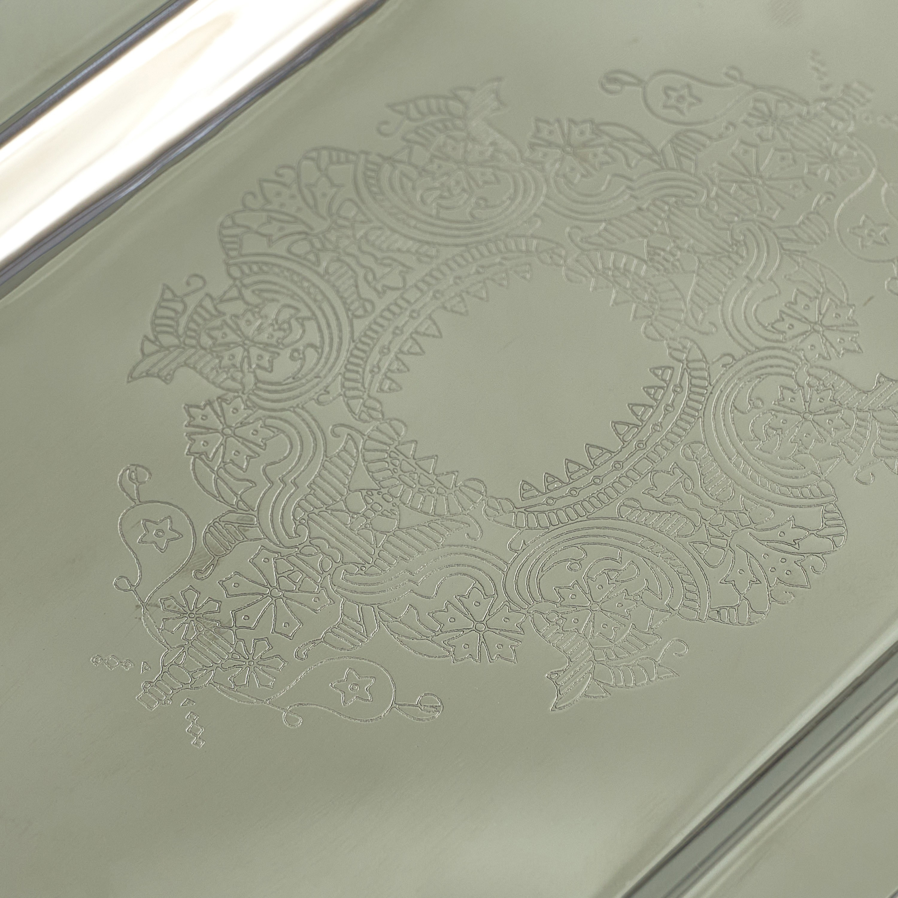 Orientale Metal Decorative Tray - 37 cm-household-decor-boxesandtrays-image-2