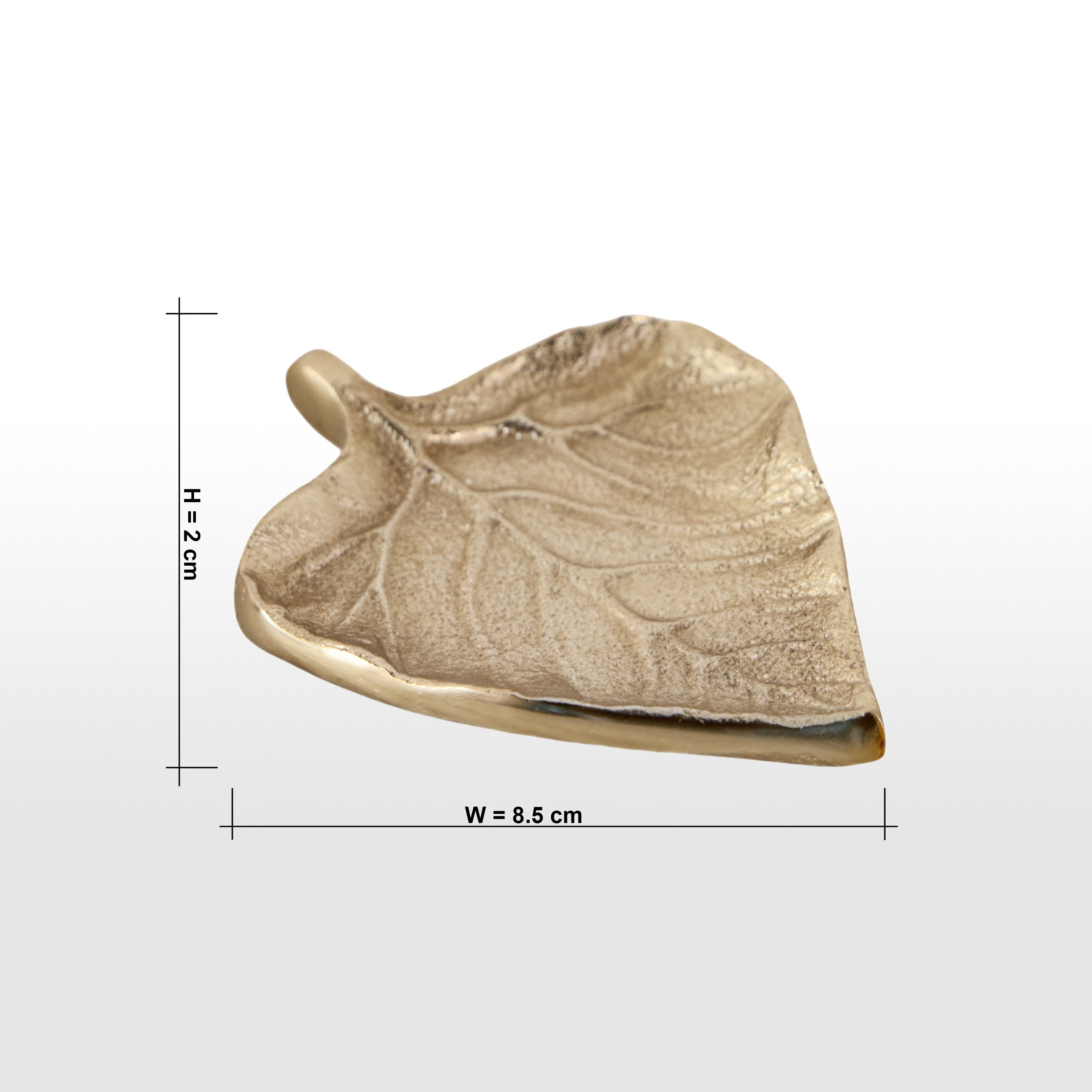 Luxe Fatima Willow Metal Decorative Platter - 11 cm-household-decor-boxesandtrays-image-4