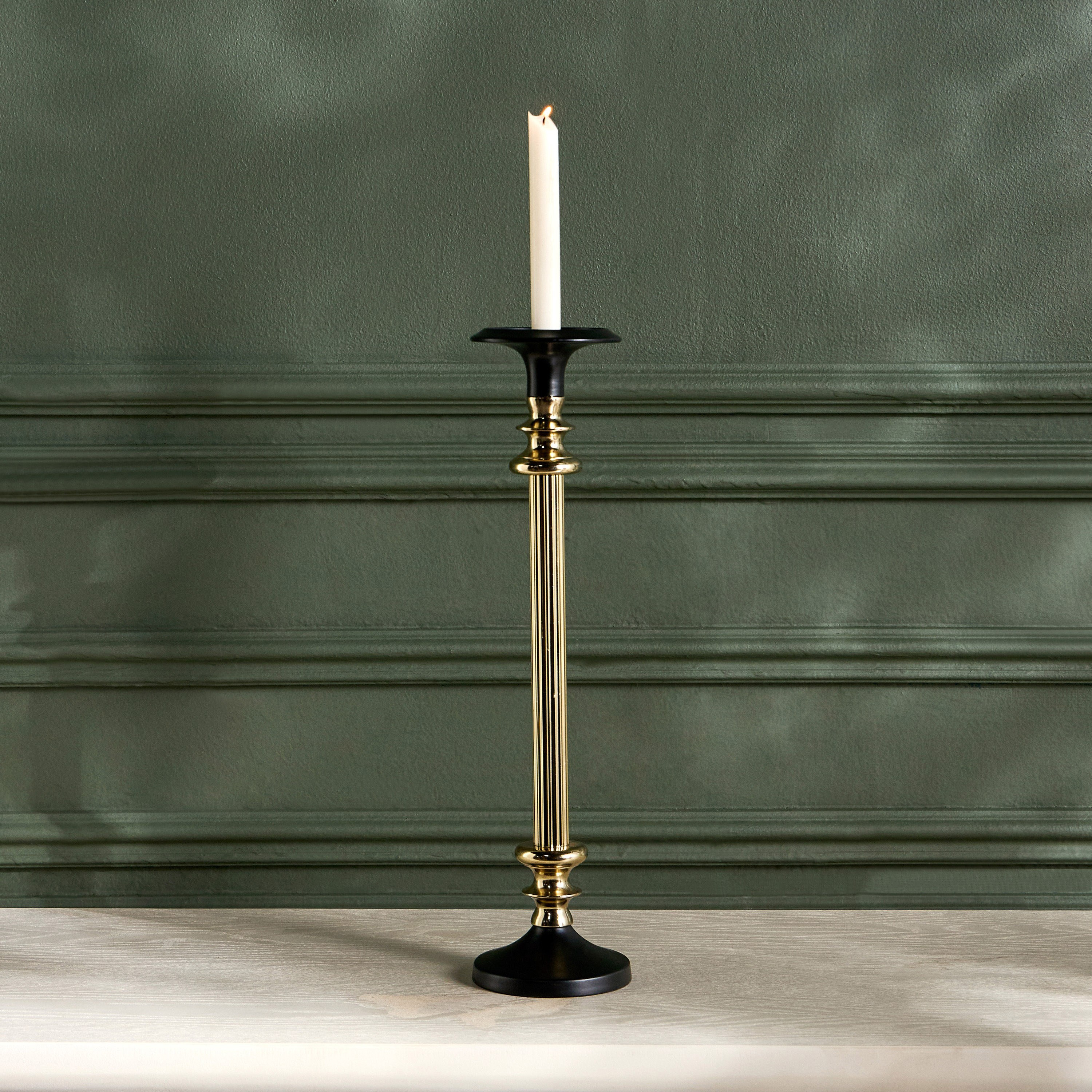 Luxe Fatima Zina Metal Taper Candleholder - 45 cm-household-decor-candleholdersandlanterns-image-2
