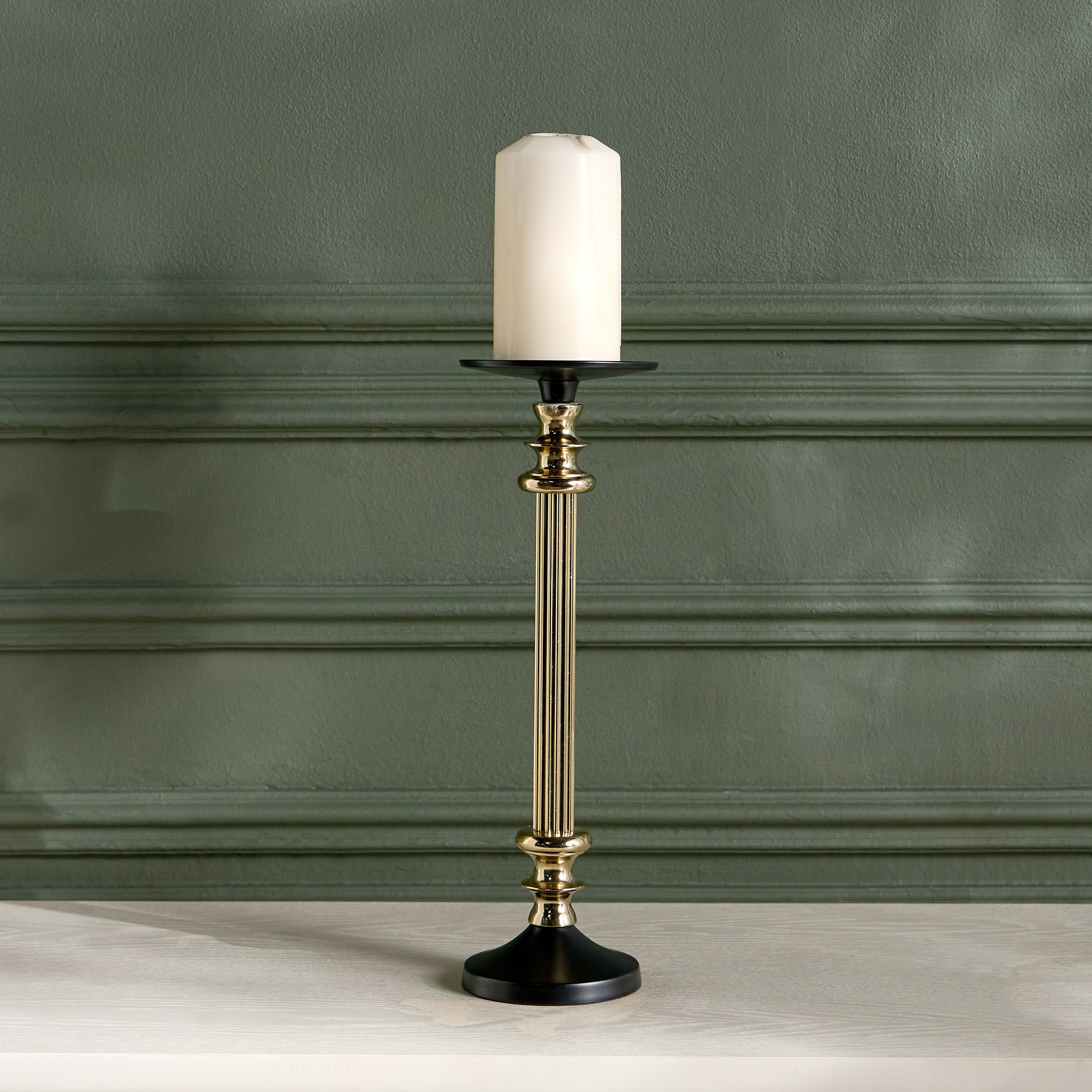 Luxe Fatima Zina Pillar Candleholder - 37 cm-household-decor-candleholdersandlanterns-image-1
