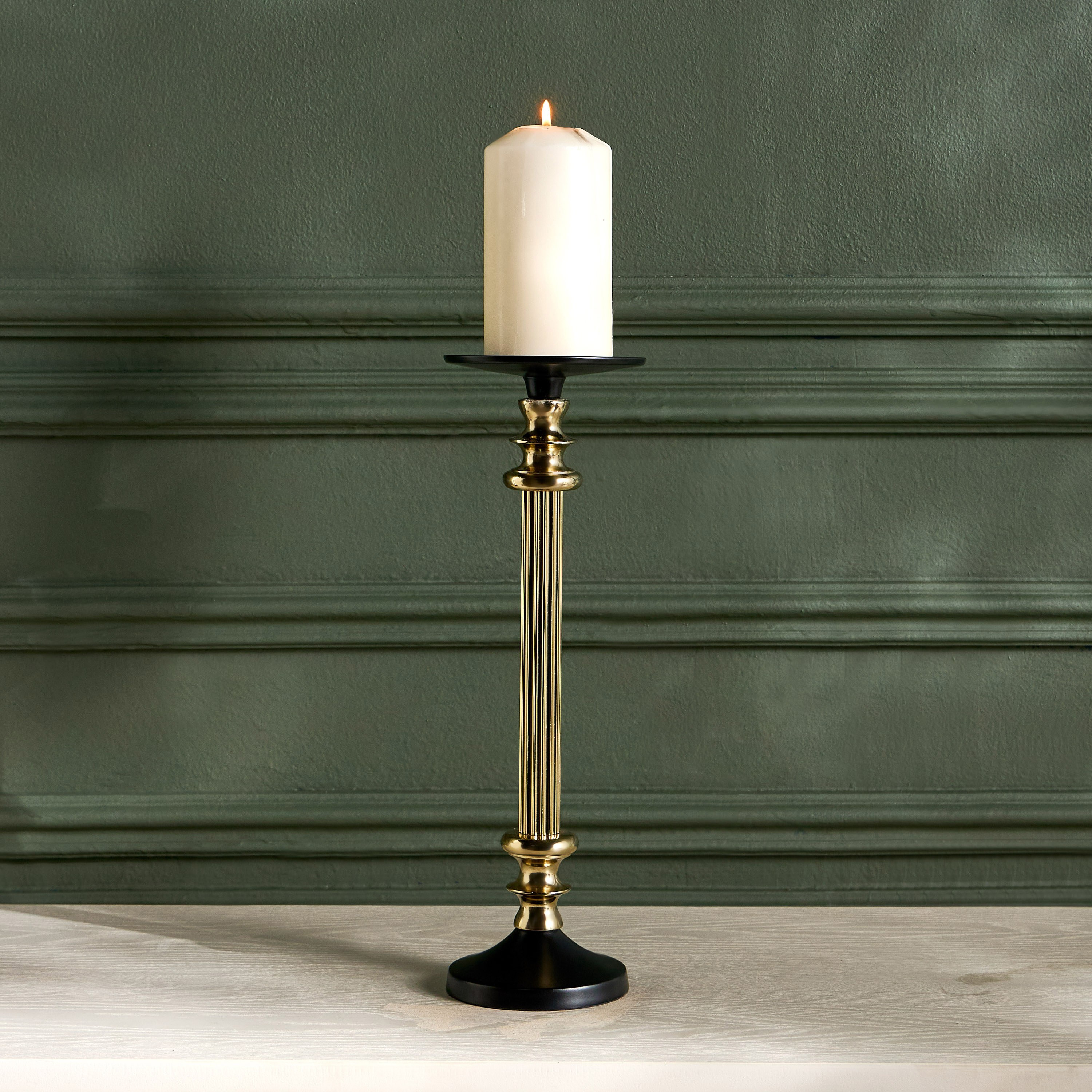 Luxe Fatima Zina Pillar Candleholder - 37 cm-household-decor-candleholdersandlanterns-image-2