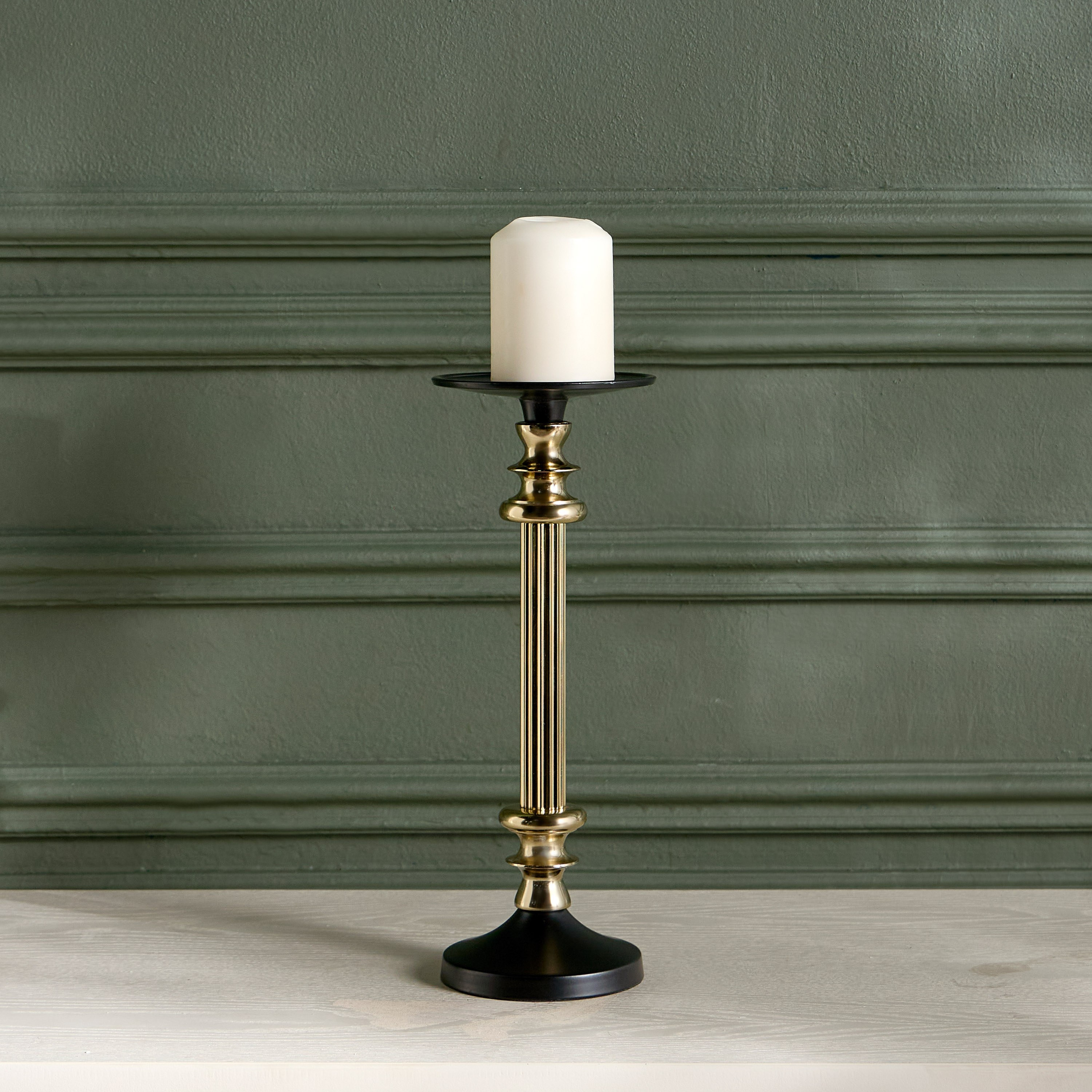Luxe Fatima Zina Pillar Candleholder - 32 cm-household-decor-candleholdersandlanterns-image-1