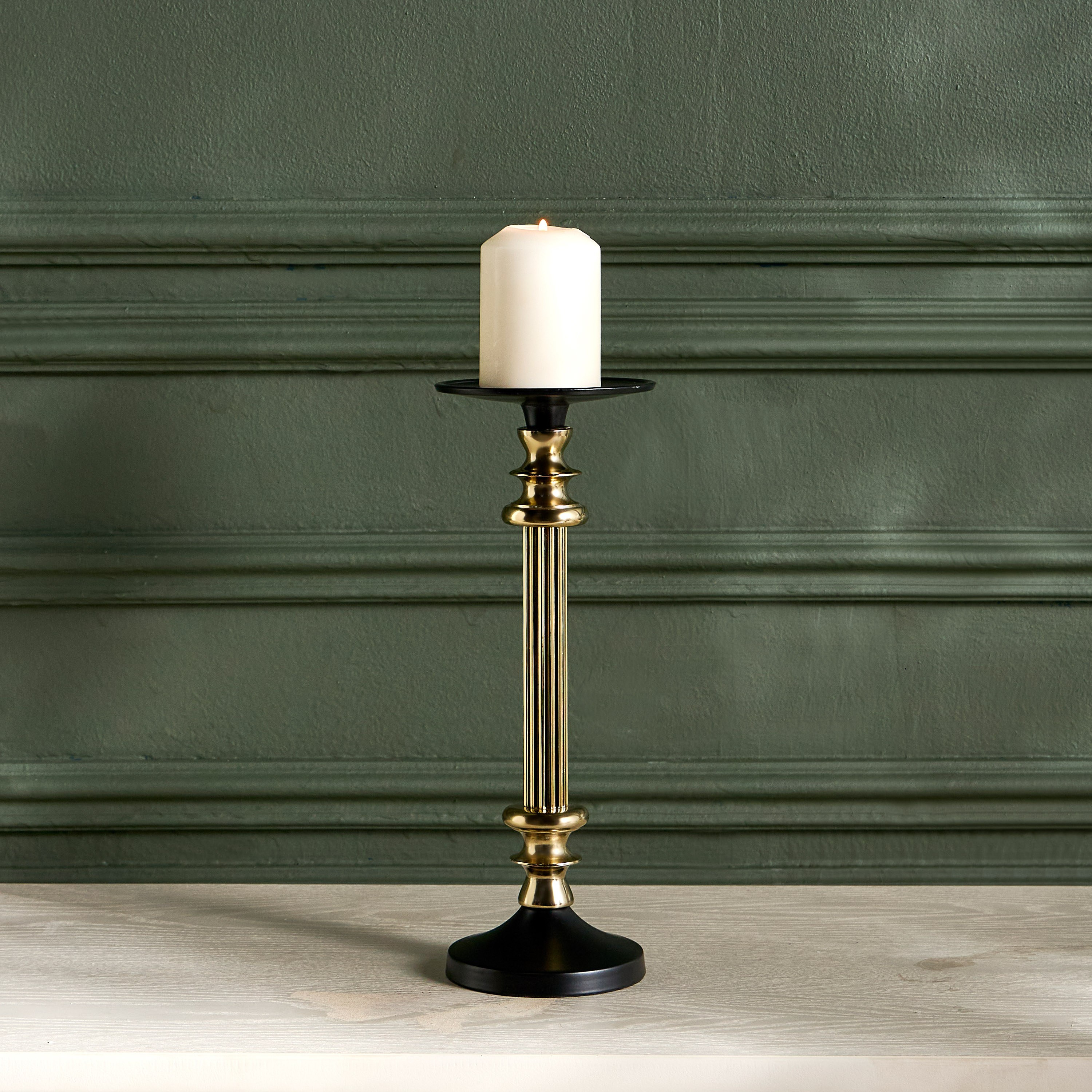 Luxe Fatima Zina Pillar Candleholder - 32 cm-household-decor-candleholdersandlanterns-image-2