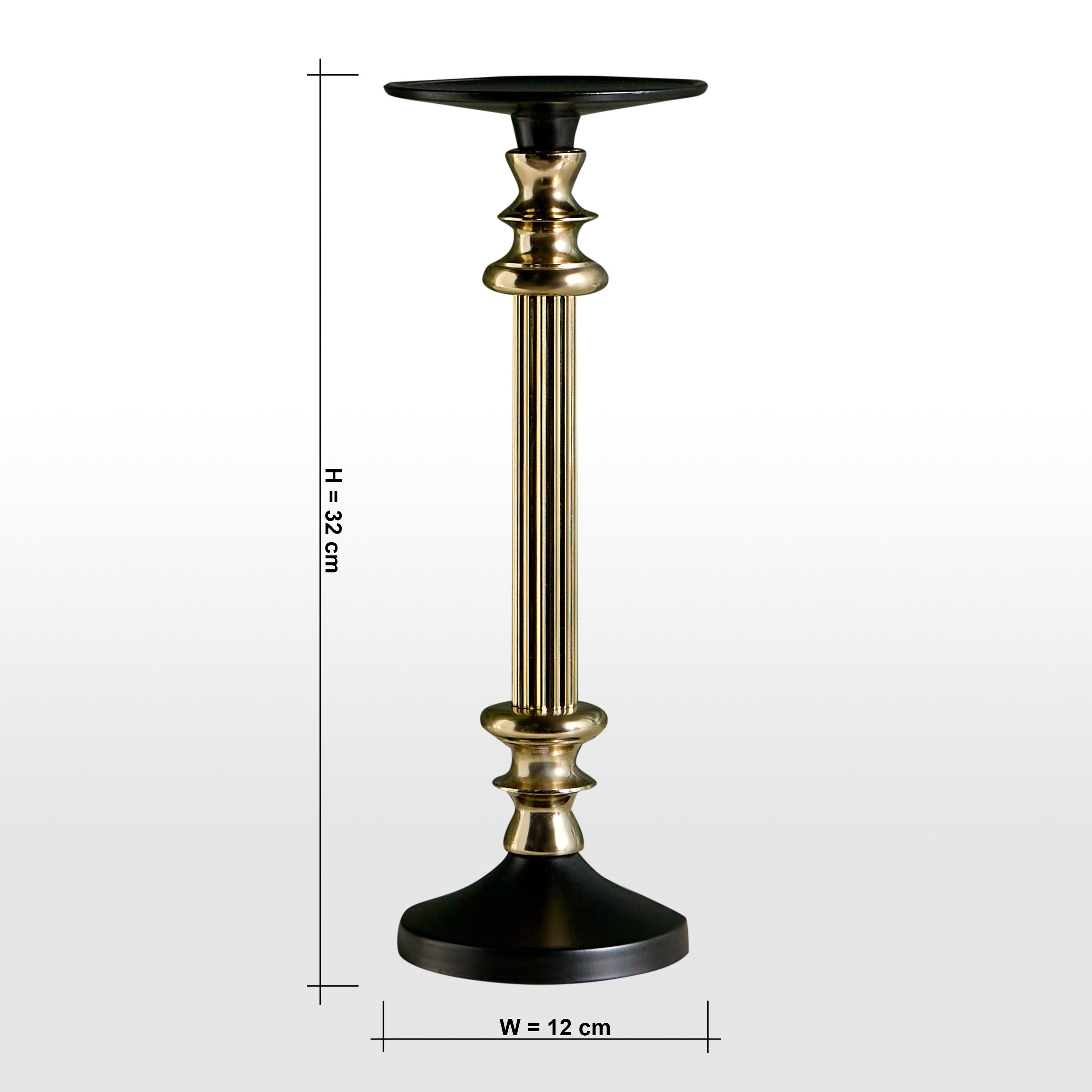 Luxe Fatima Zina Pillar Candleholder - 32 cm-household-decor-candleholdersandlanterns-image-7
