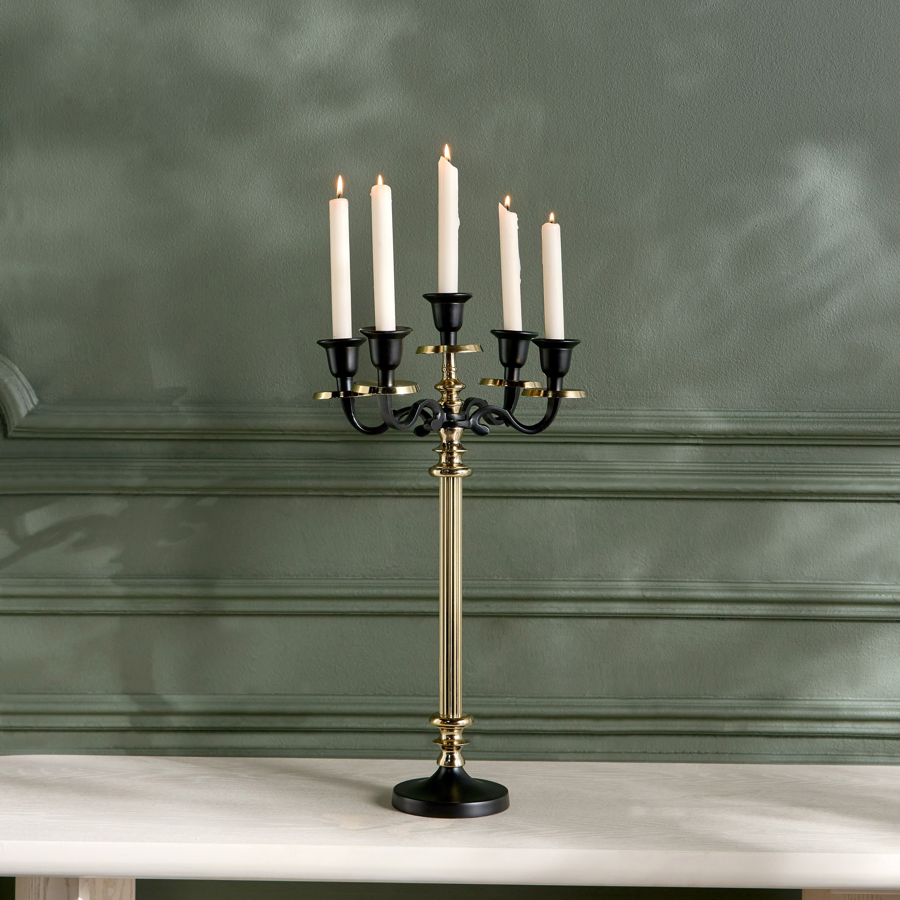 حامل شموع رفيعة معدن - لوكس فاطمة زينا - 55 سم-household-decor-candleholdersandlanterns-image-2