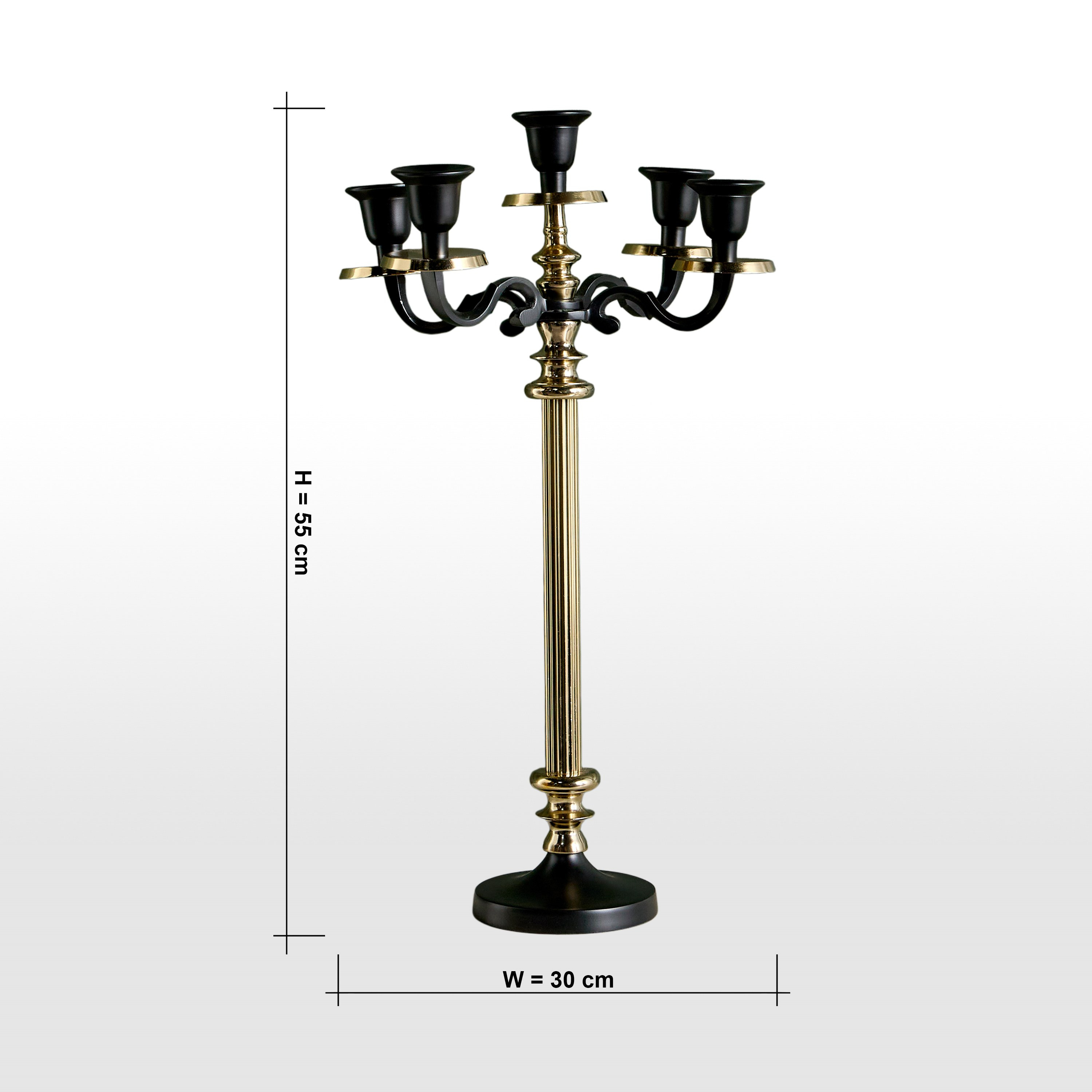 حامل شموع رفيعة معدن - لوكس فاطمة زينا - 55 سم-household-decor-candleholdersandlanterns-image-7