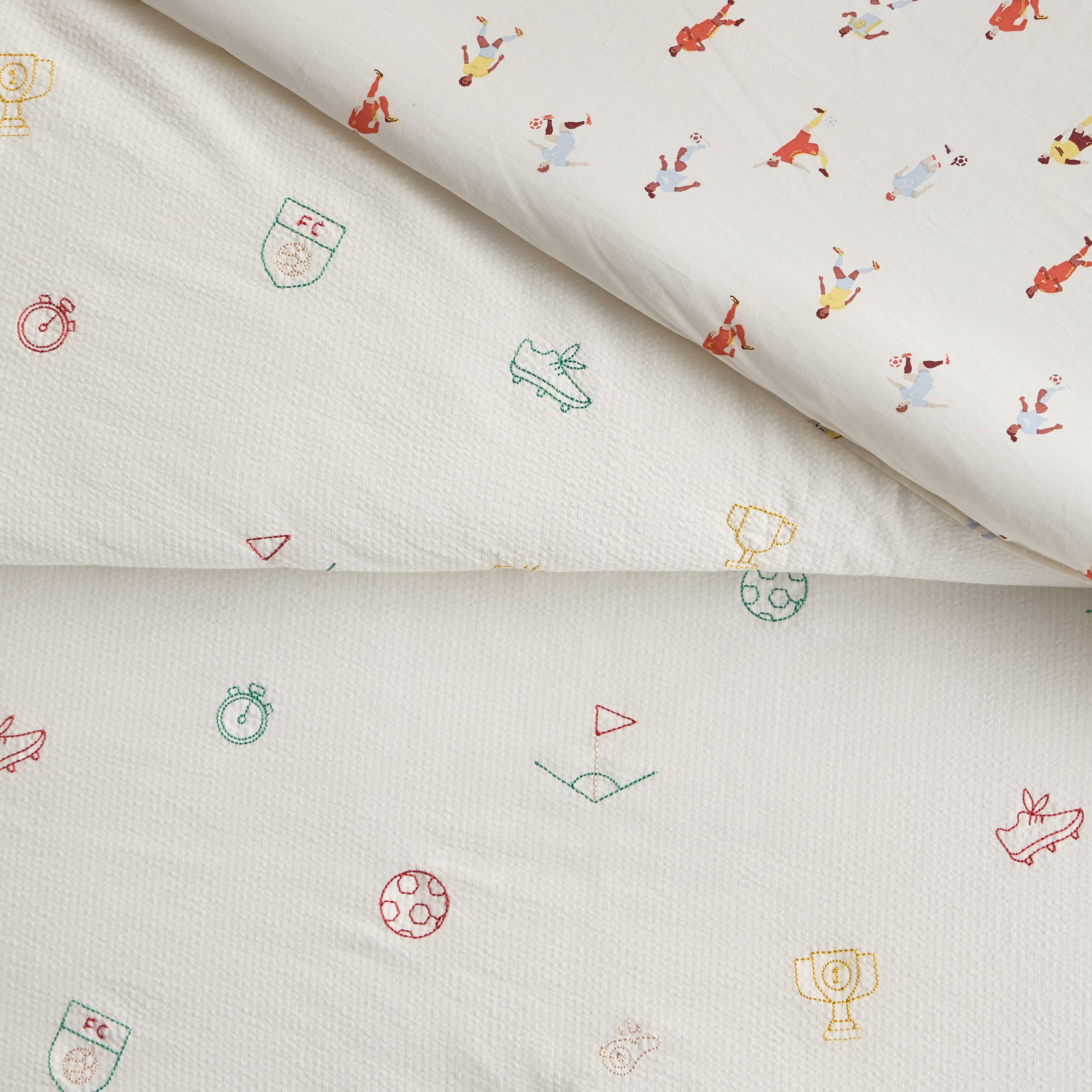طقم لحاف فردي قطن بعدد 220 خيط قطعتين بطبعات - جول راش - 135x220سم-babyandkids-beddingandwindows-bedding-comforters-image-4