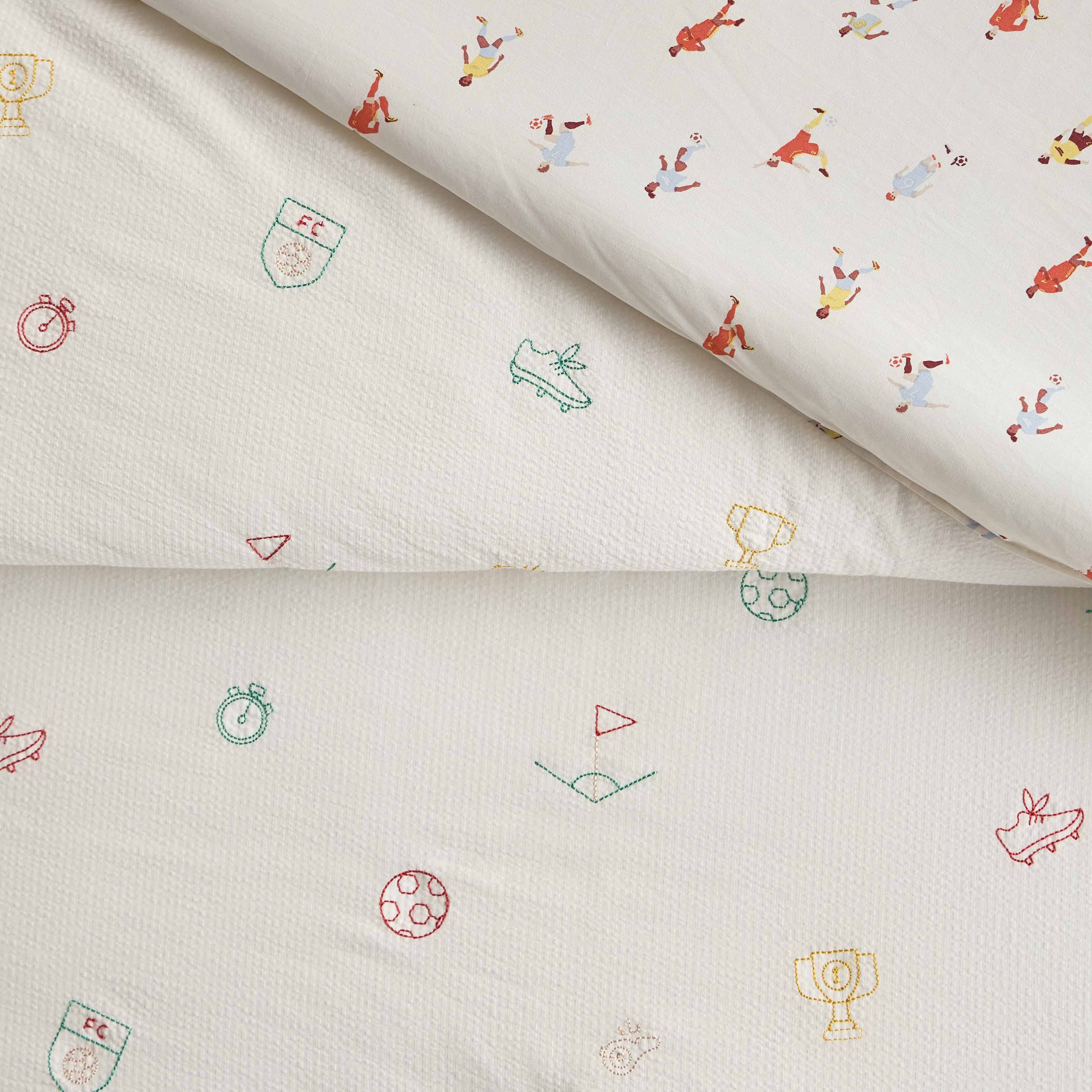 Goal Rush Cotton Printed 220 Thread Count 2-Piece Full Comforter Set - 160x220 cm-babyandkids-beddingandwindows-bedding-comforters-image-2