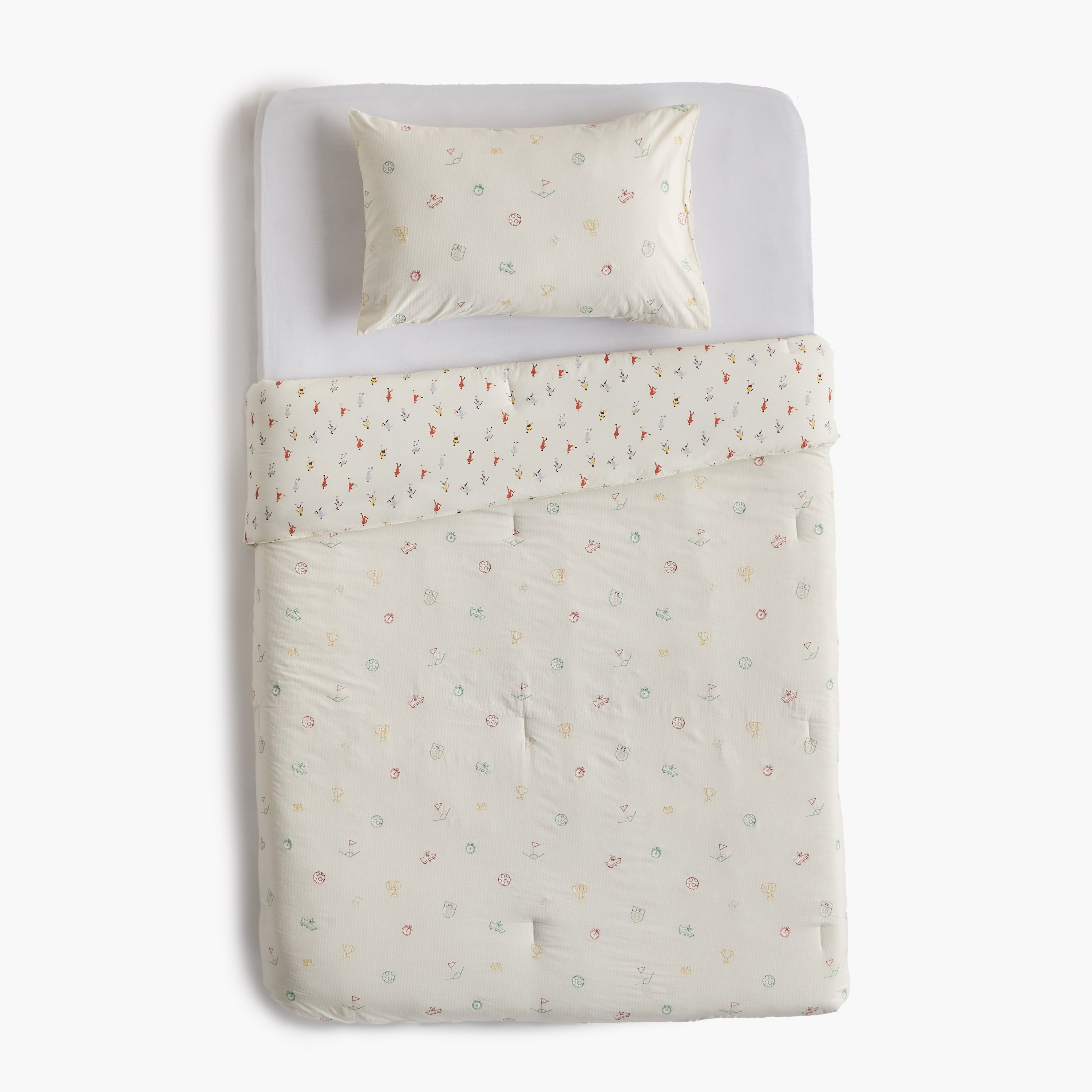 Goal Rush Cotton Printed 220 Thread Count 2-Piece Full Comforter Set - 160x220 cm-babyandkids-beddingandwindows-bedding-comforters-image-4