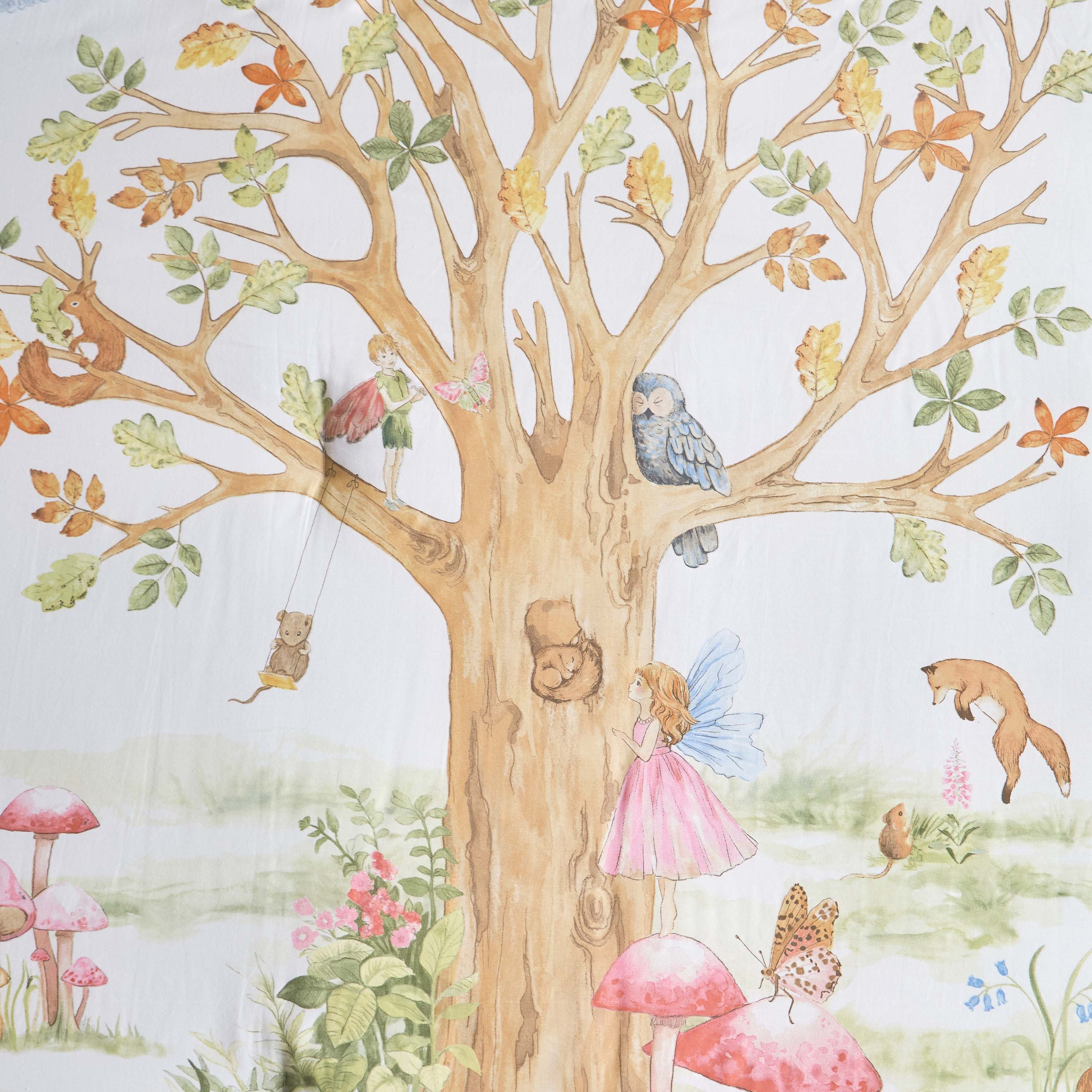 طقم لحاف فردي كامل قطن بطبعات بعدد خيوط 220 خيط قطعتين - وندرلاند - 135×220 سم-babyandkids-beddingandwindows-bedding-comforters-image-5