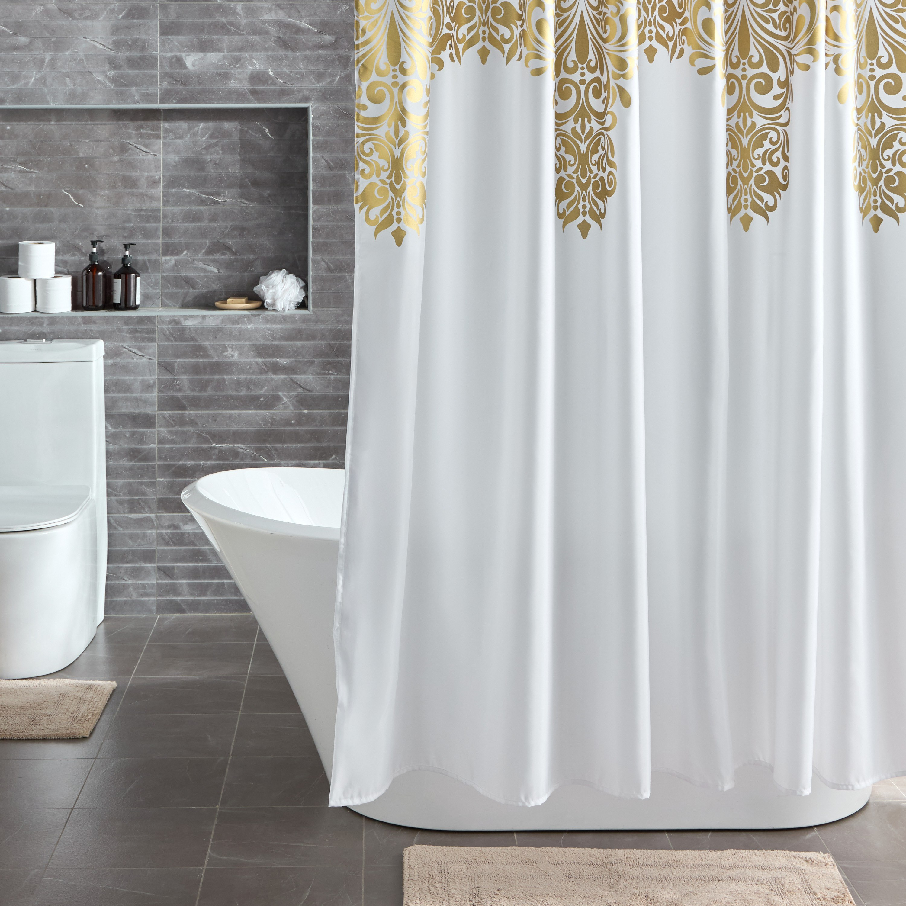 Kara Shower Curtain - 180x240 cm-household-bathandlaundry-shower-showercurtainandliners-image-4