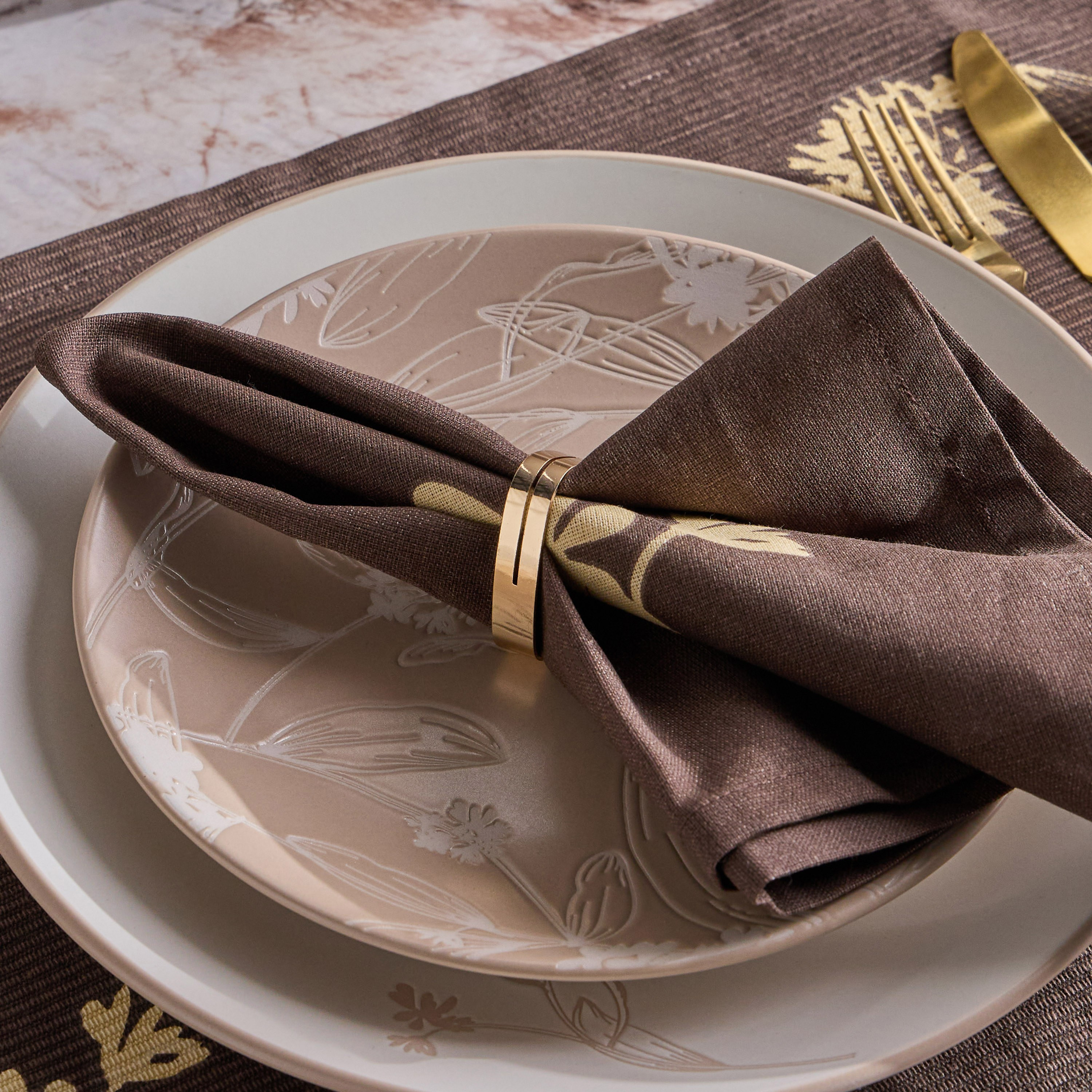 طقم حلقات مناديل من 4 قطع - سورا - 4 سم-household-dining-tablelinen-napkinsandaccessories-image-3