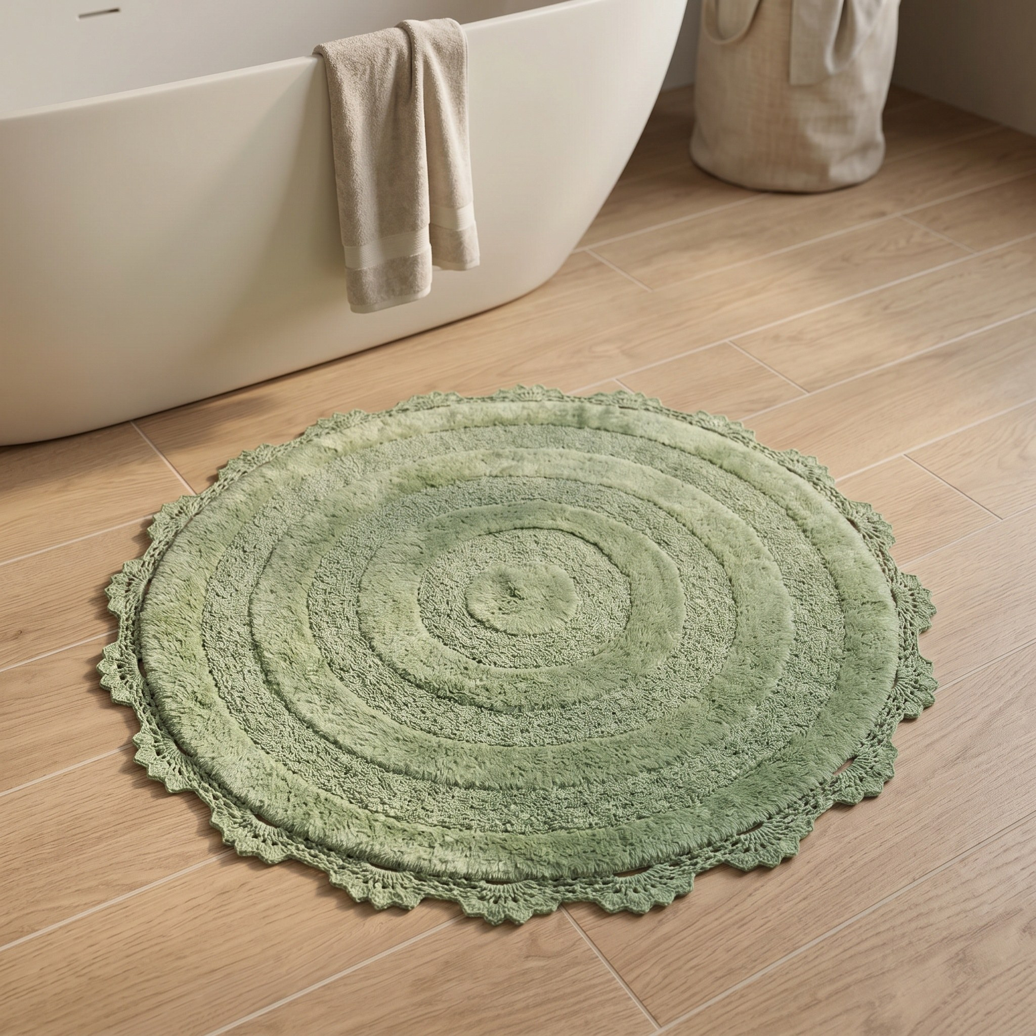 Nesta Crochet Bath Mat - 80x80 cm-household-bathandlaundry-bathlinen-bathmatsandtubmats-image-3