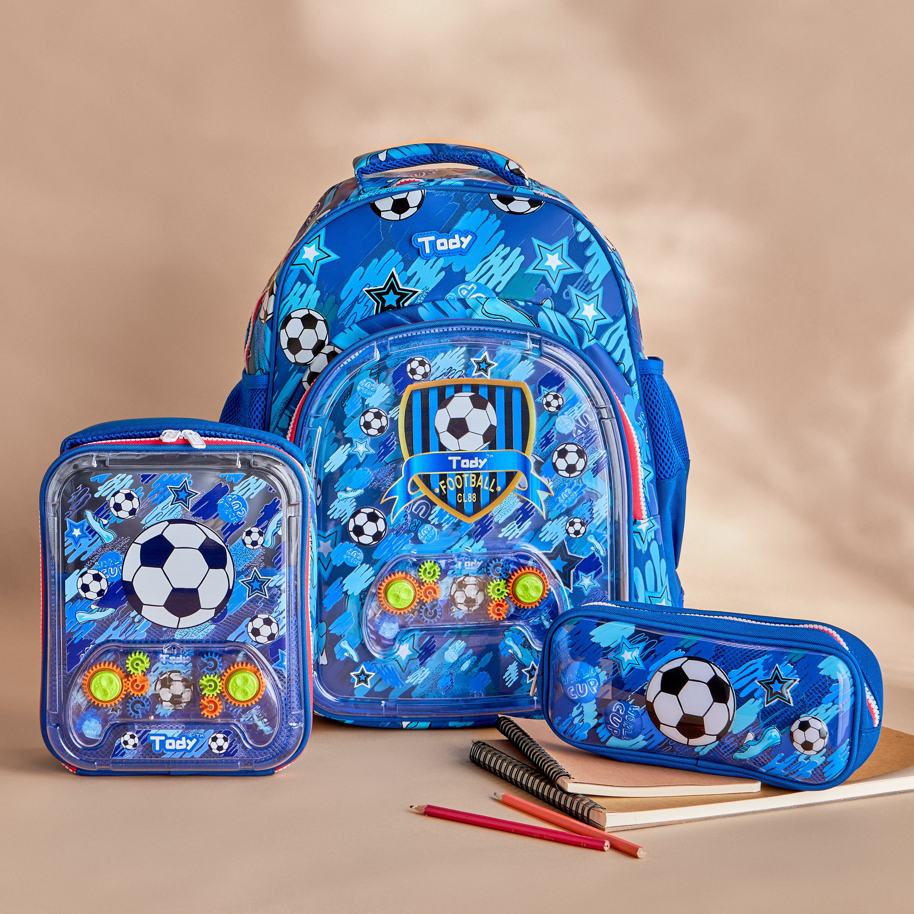 Football Print Backpack with Adjustable Straps - 35x22x46 cm-babyandkids-schoolessentials-schoolbags-image-6