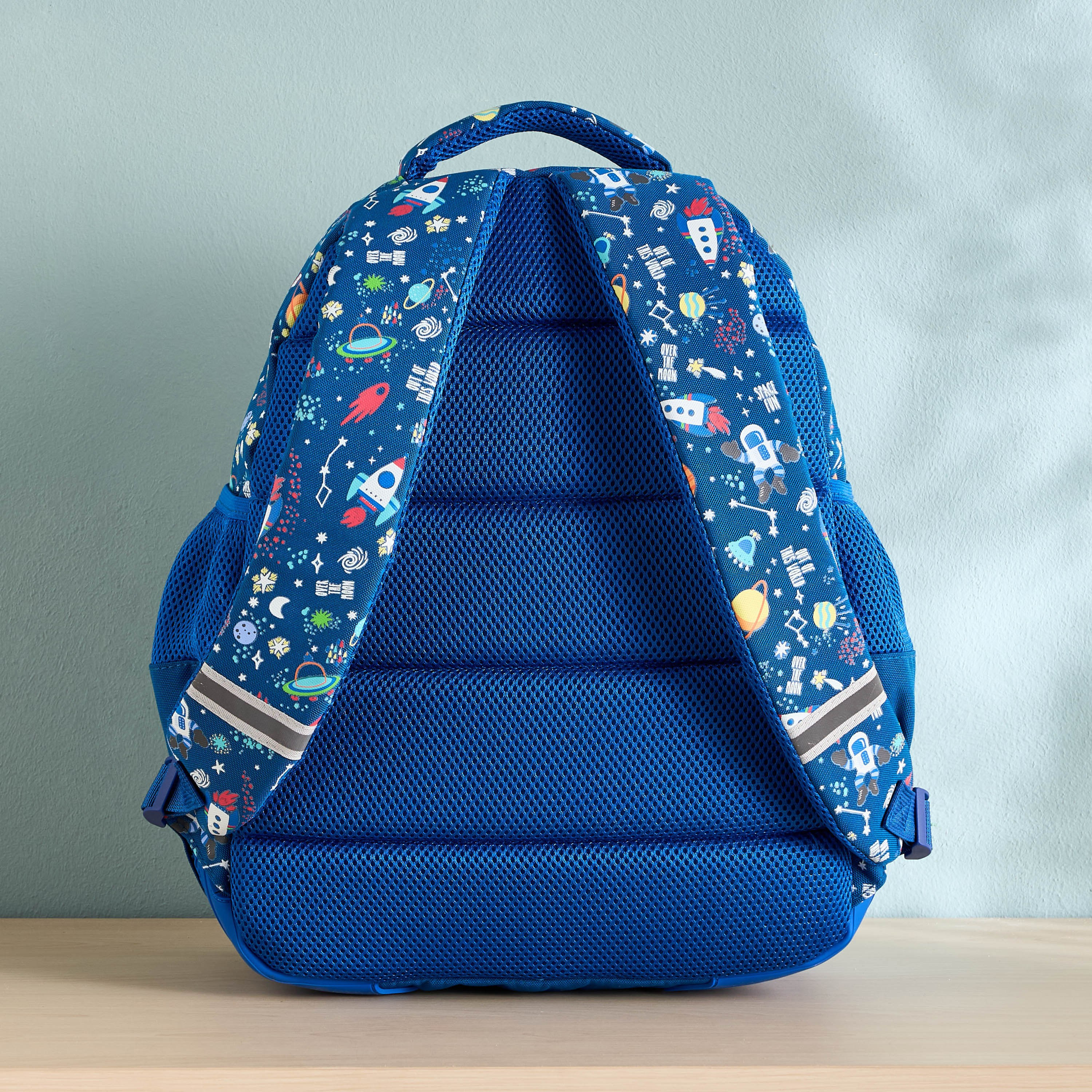 Space Print Backpack with Adjustable Straps - 35x22x46 cm-babyandkids-schoolessentials-schoolbags-image-3