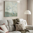 زينة حائط كانفاس مؤطرة بألوان زيتية - سوسن - 100x100 سم-household-walldecorandmirrors-wallart-image-1
