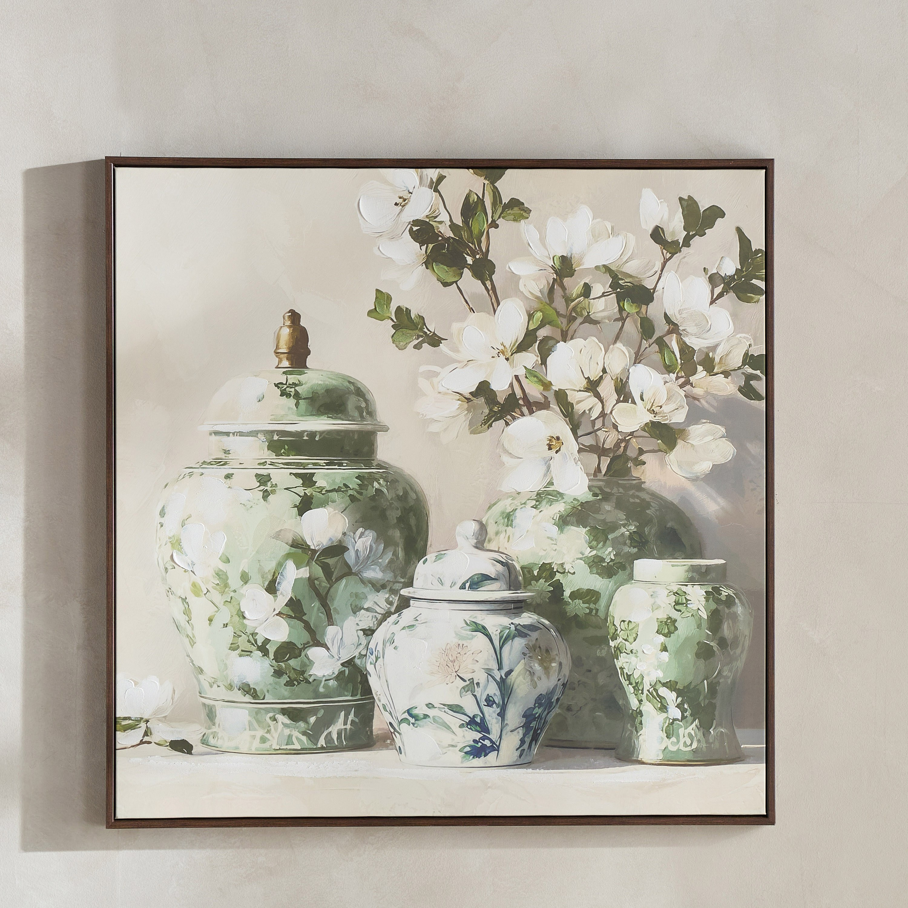 Fadwa Framed Canvas Wall Art - 80x80 cm-household-walldecorandmirrors-wallart-image-1