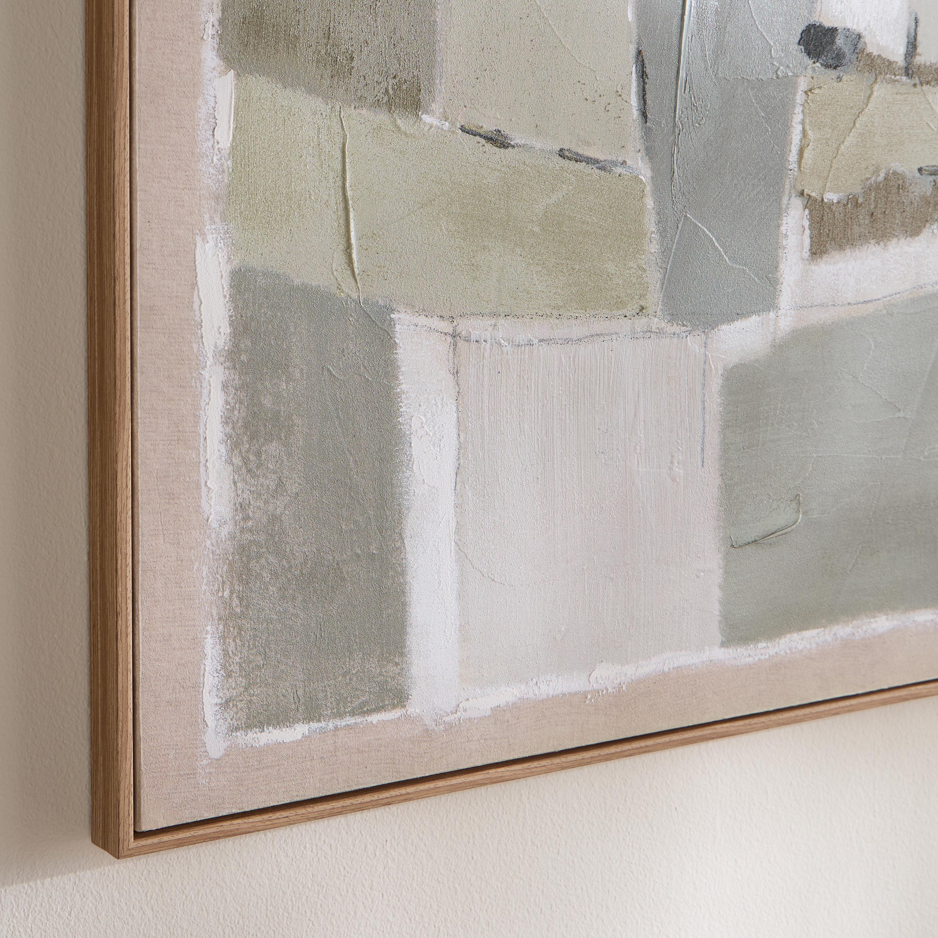 زينة حائط كانفاس مؤطرة برسمة زيتية - ناتورا عزة - 100×100 سم-household-walldecorandmirrors-wallart-image-2